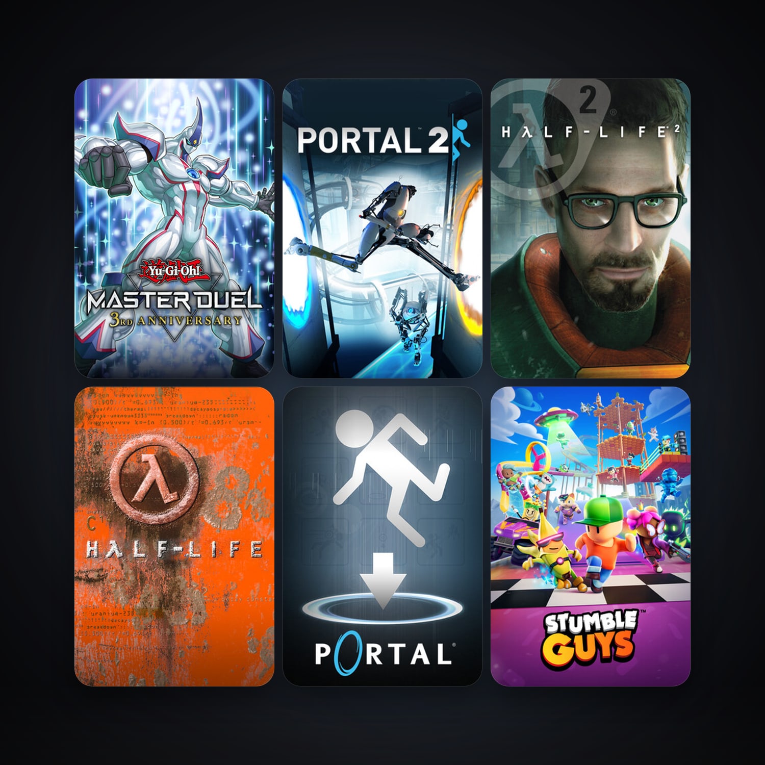 Half-Life + Half-Life 2, 64 games, clean — HabibiAccounts