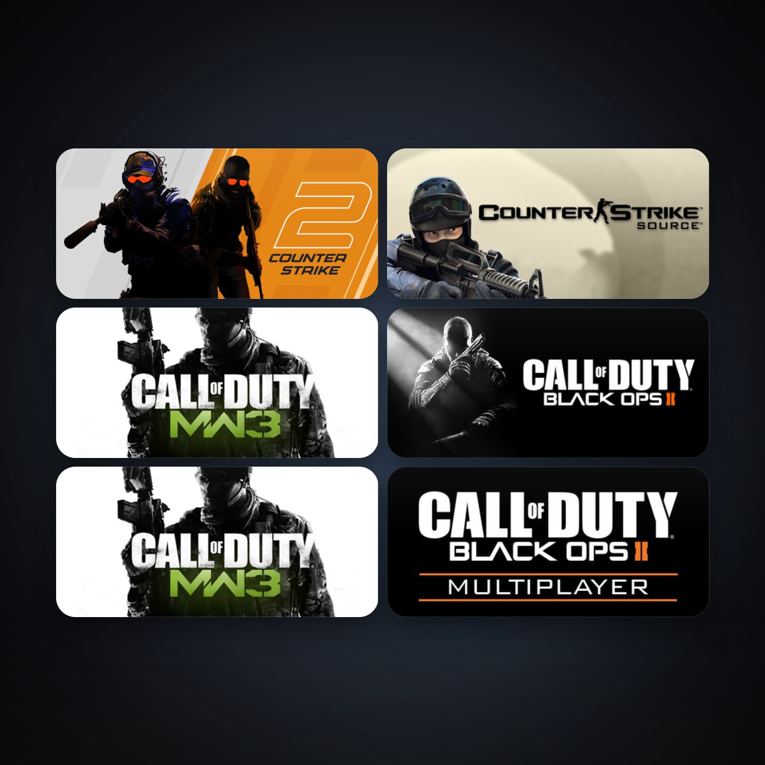 Counter-Strike: Source + CS2 Prime, 7 games, clean — HabibiAccounts
