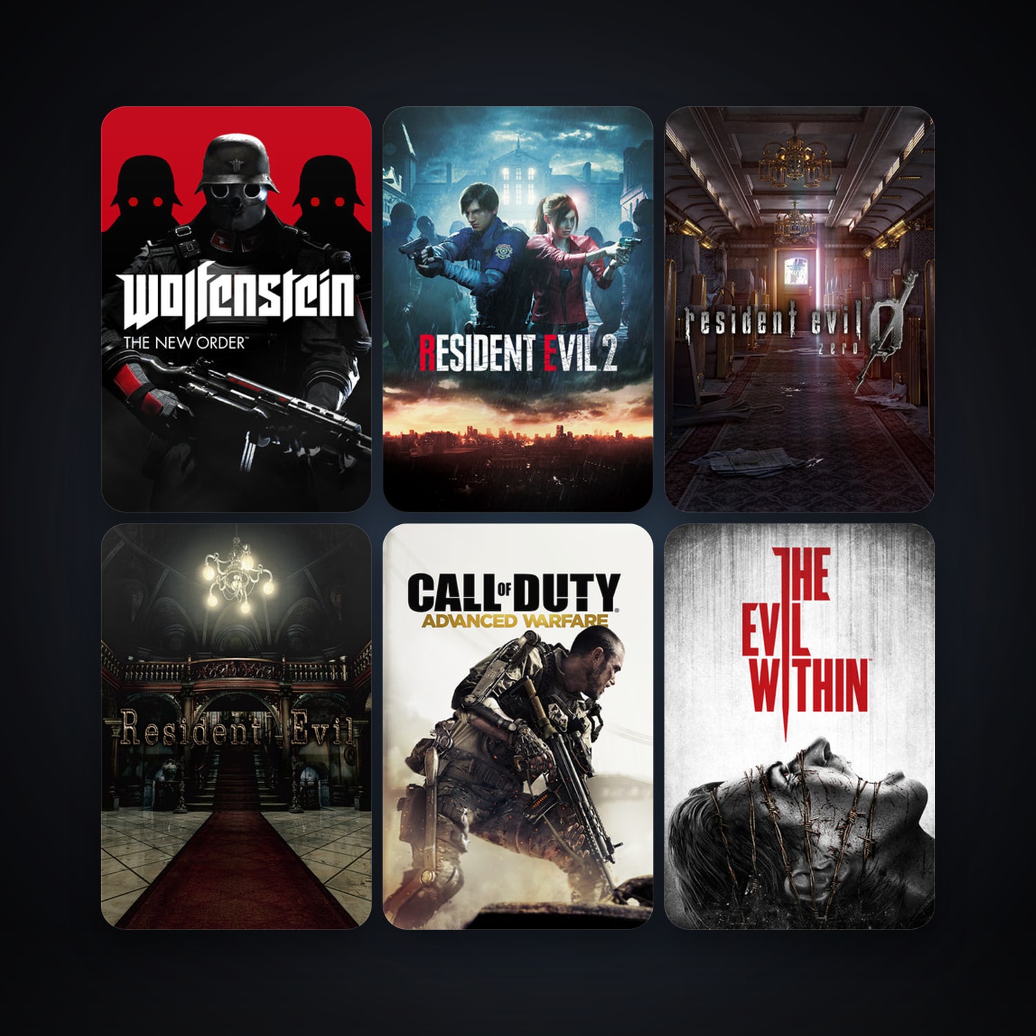Call of Duty: Advanced Warfare + The Evil Within, 12 games, clean — HabibiAccounts
