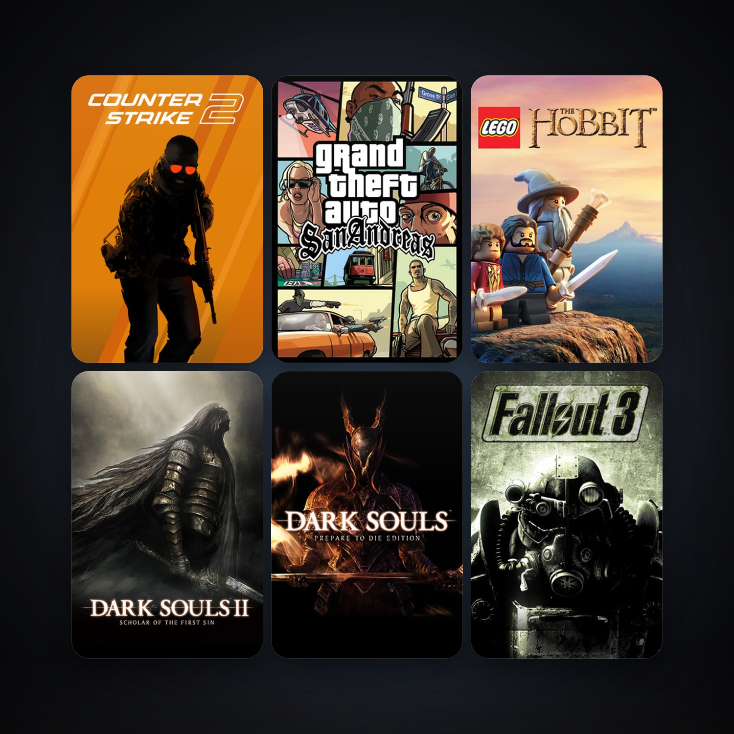 CS2 Prime + Grand Theft Auto: San Andreas, 9 games, clean — HabibiAccounts