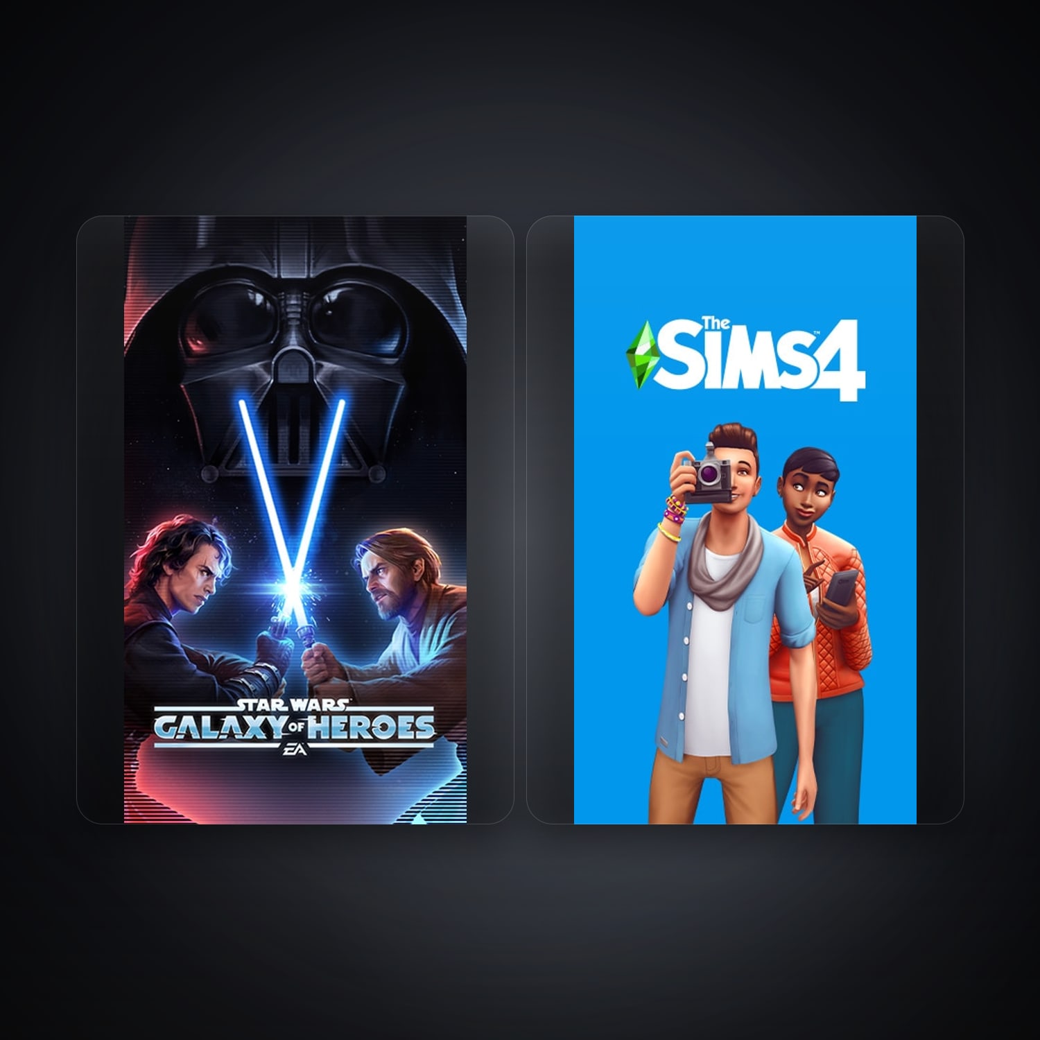 STAR WARS: Galaxy of Heroes & The Sims 4 | 2 Games — HabibiAccounts