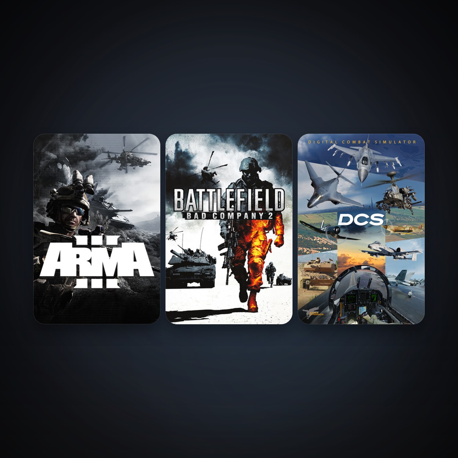 Battlefield: Bad Company 2 + Arma 3, 4 games, clean — HabibiAccounts