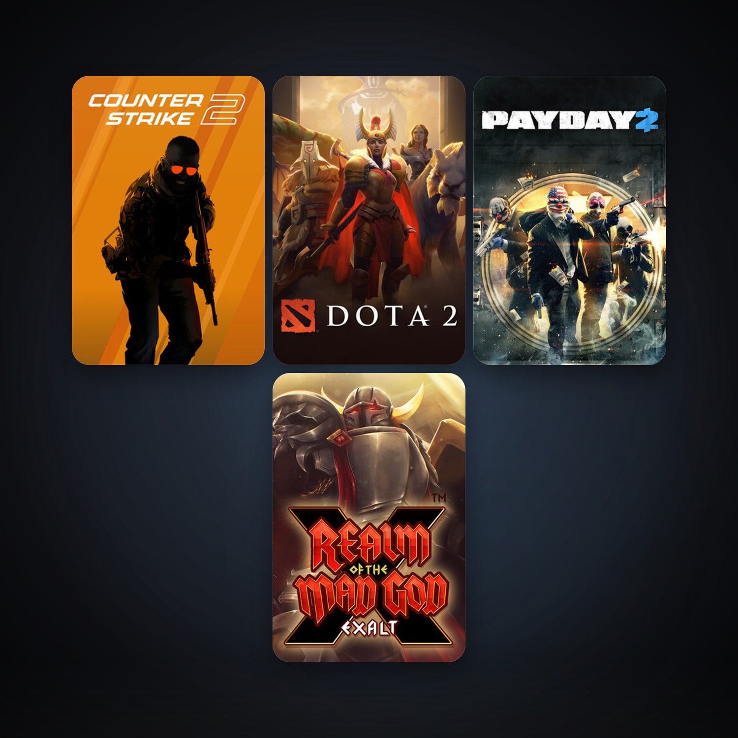هالحساب ستيم فلين، Dota 2 وCS2 Prime، 4 لعبة، صامد واضح — HabibiAccounts