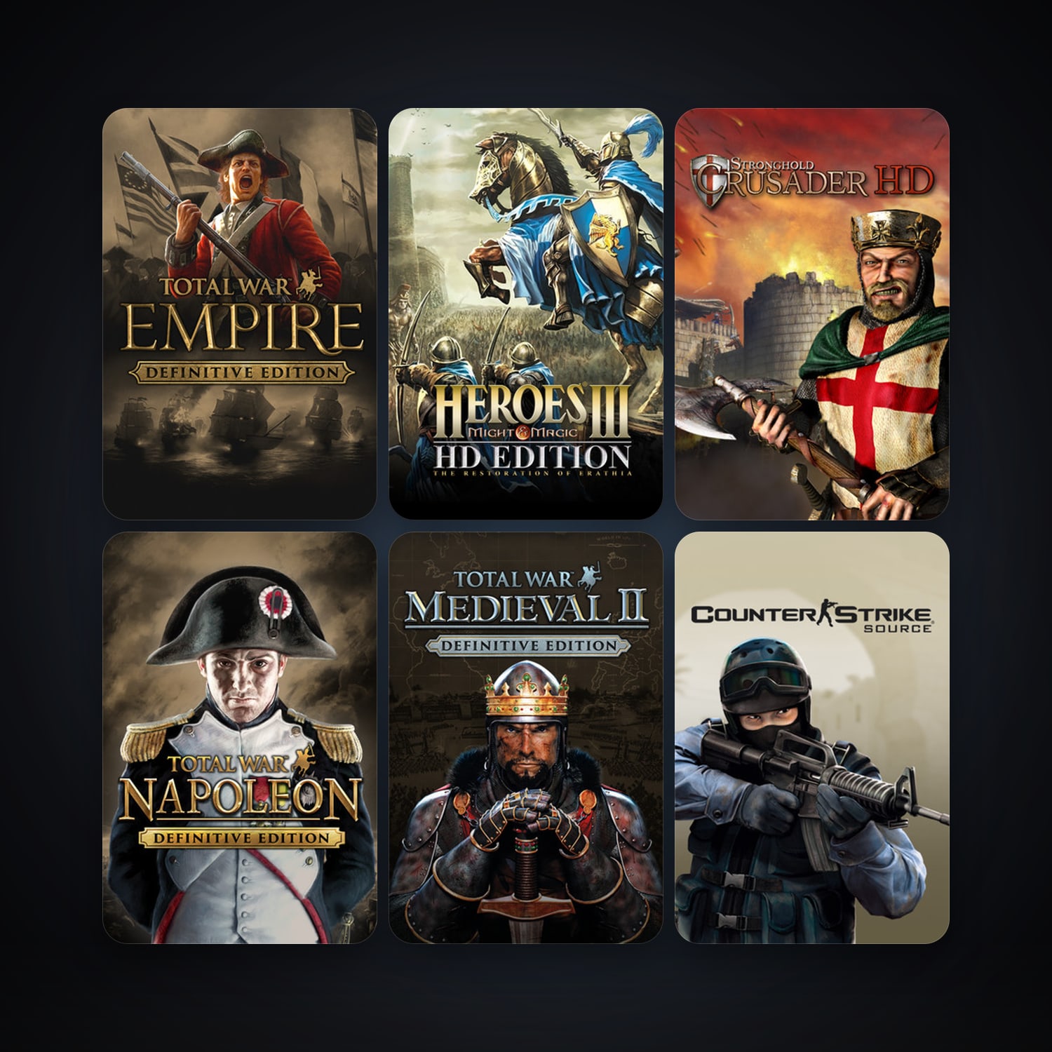 Counter-Strike: Source + Day of Defeat: Source, 17 games, Steam 10, clean — HabibiAccounts