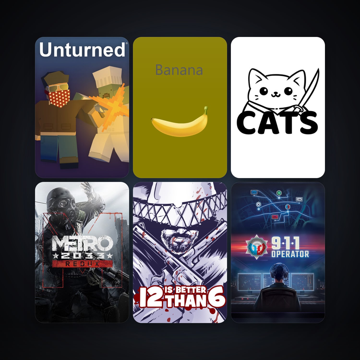 Metro 2033 Redux + Unturned, 55 games, clean — HabibiAccounts