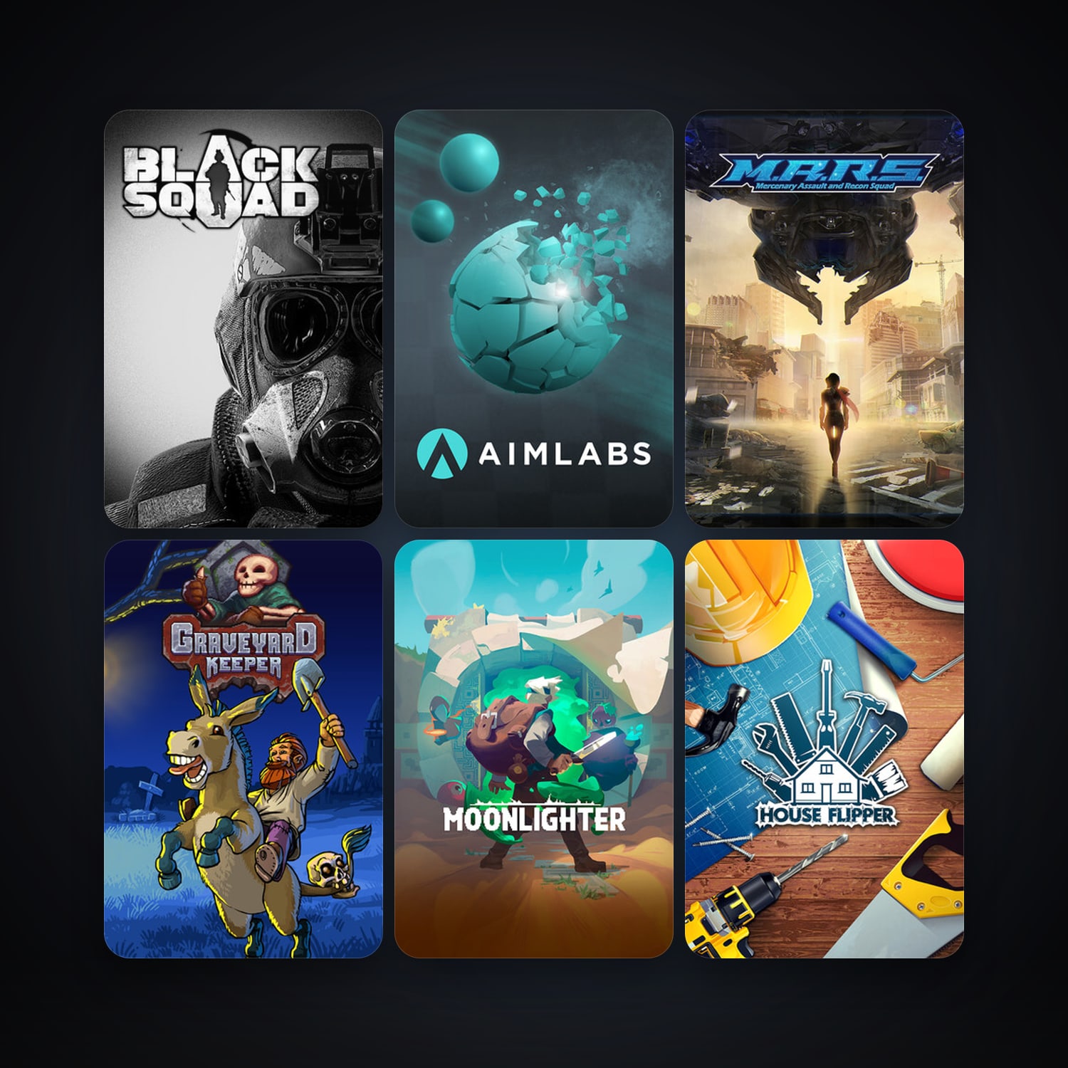 M.A.R.S. + Black Squad, 22 games, clean — HabibiAccounts