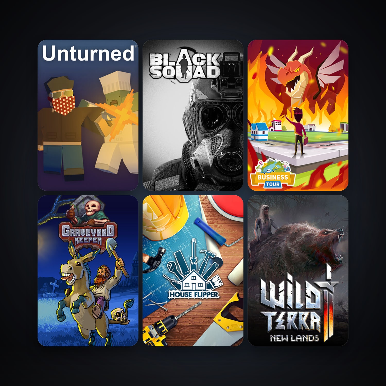Unturned + Business Tour - Board Game with Online Multiplayer, 19 games, clean — HabibiAccounts