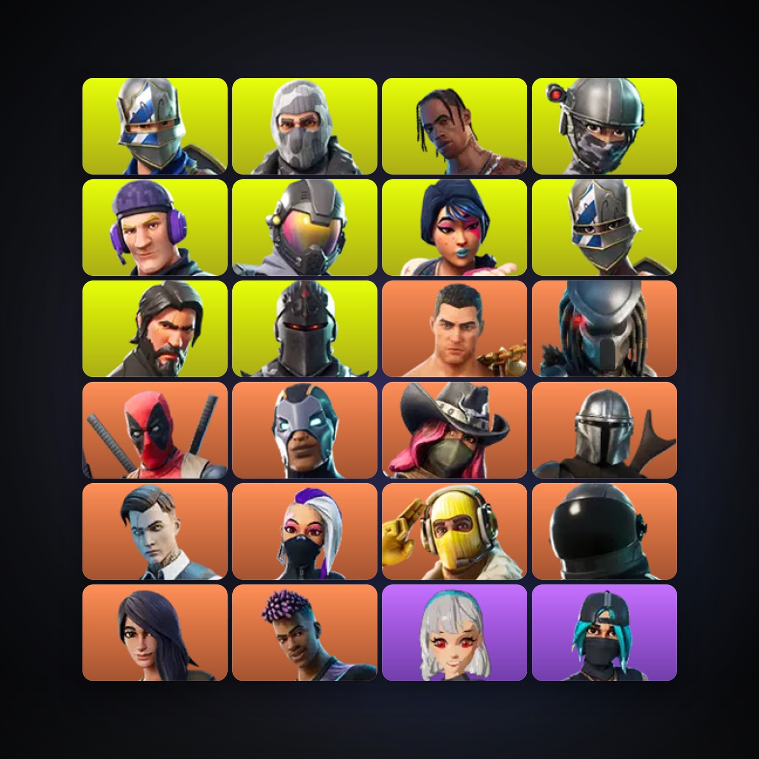 Fortnite | 55 Skins | 400 V-Bucks | Level 654 | 151 Wins — HabibiAccounts