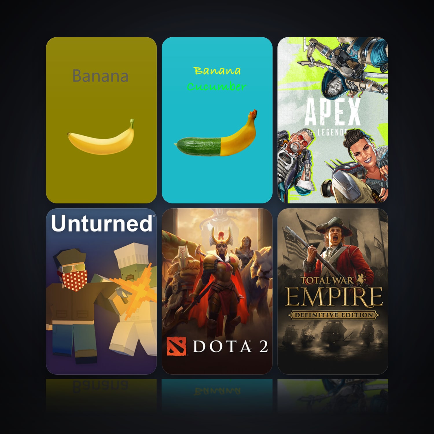 Banana & Banana & Cucumber | 31 Games | Clean — HabibiAccounts