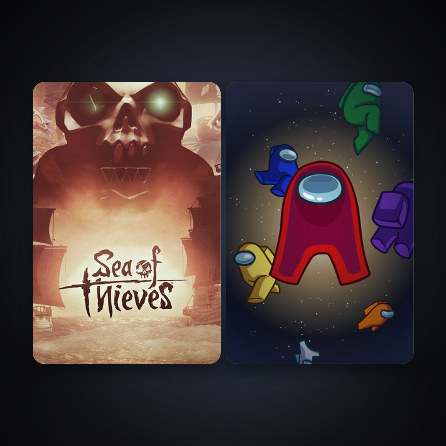 Among Us + Sea of Thieves, 2 games, clean — HabibiAccounts