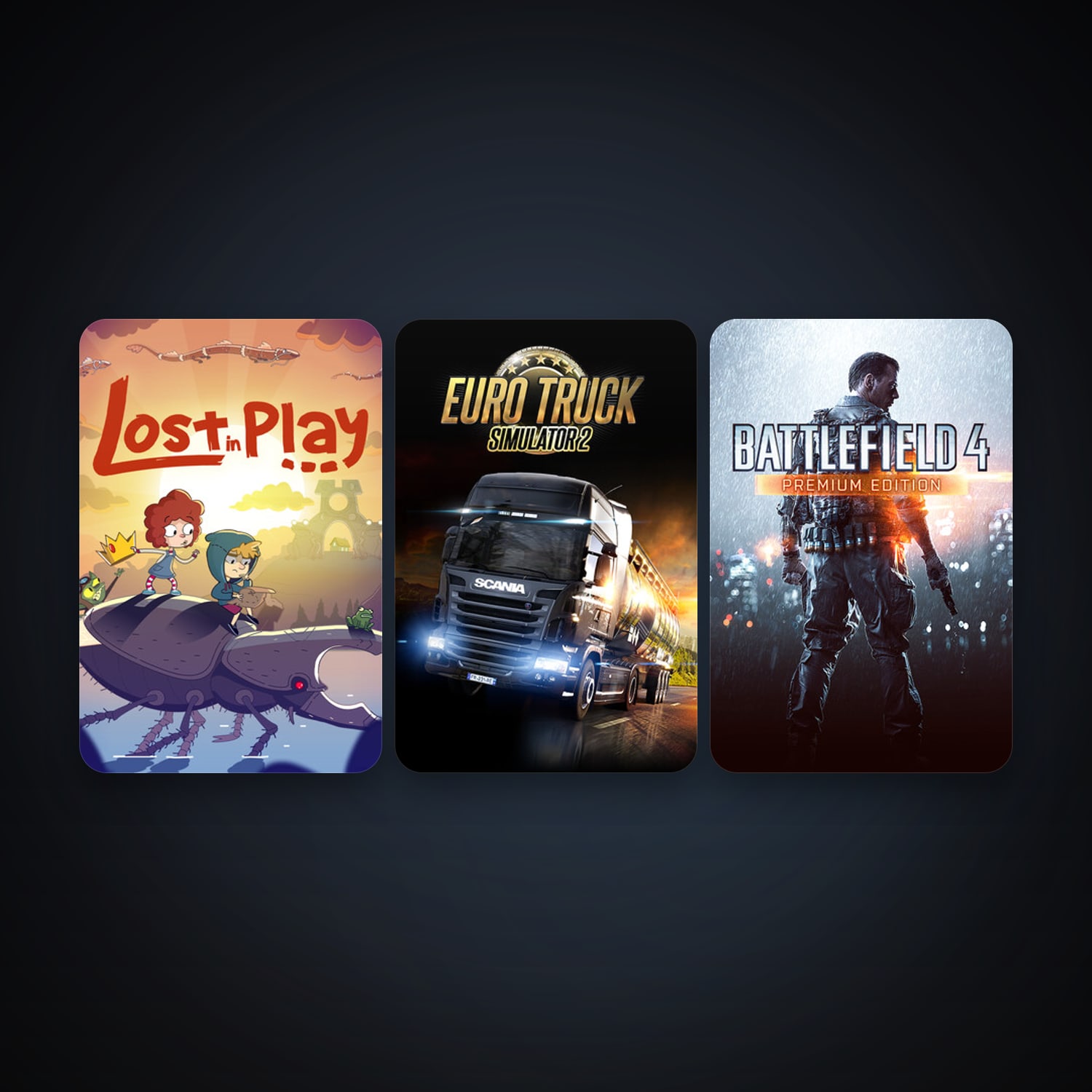 Free CS2 (No Prime) + Euro Truck Simulator 2, 5 games, clean — HabibiAccounts