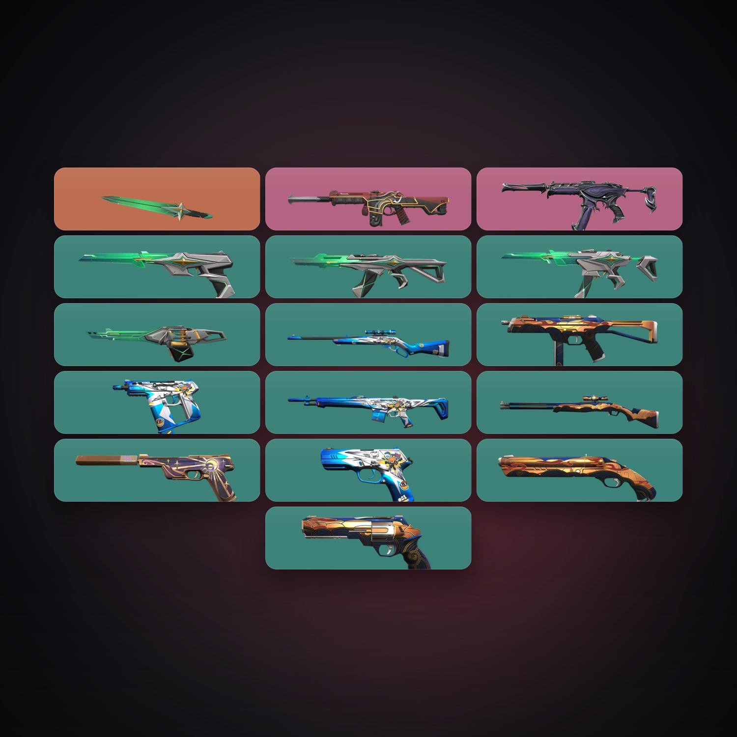 AP Silver 1 locker — 1 knives, 16 skins, lvl 72 — HabibiAccounts
