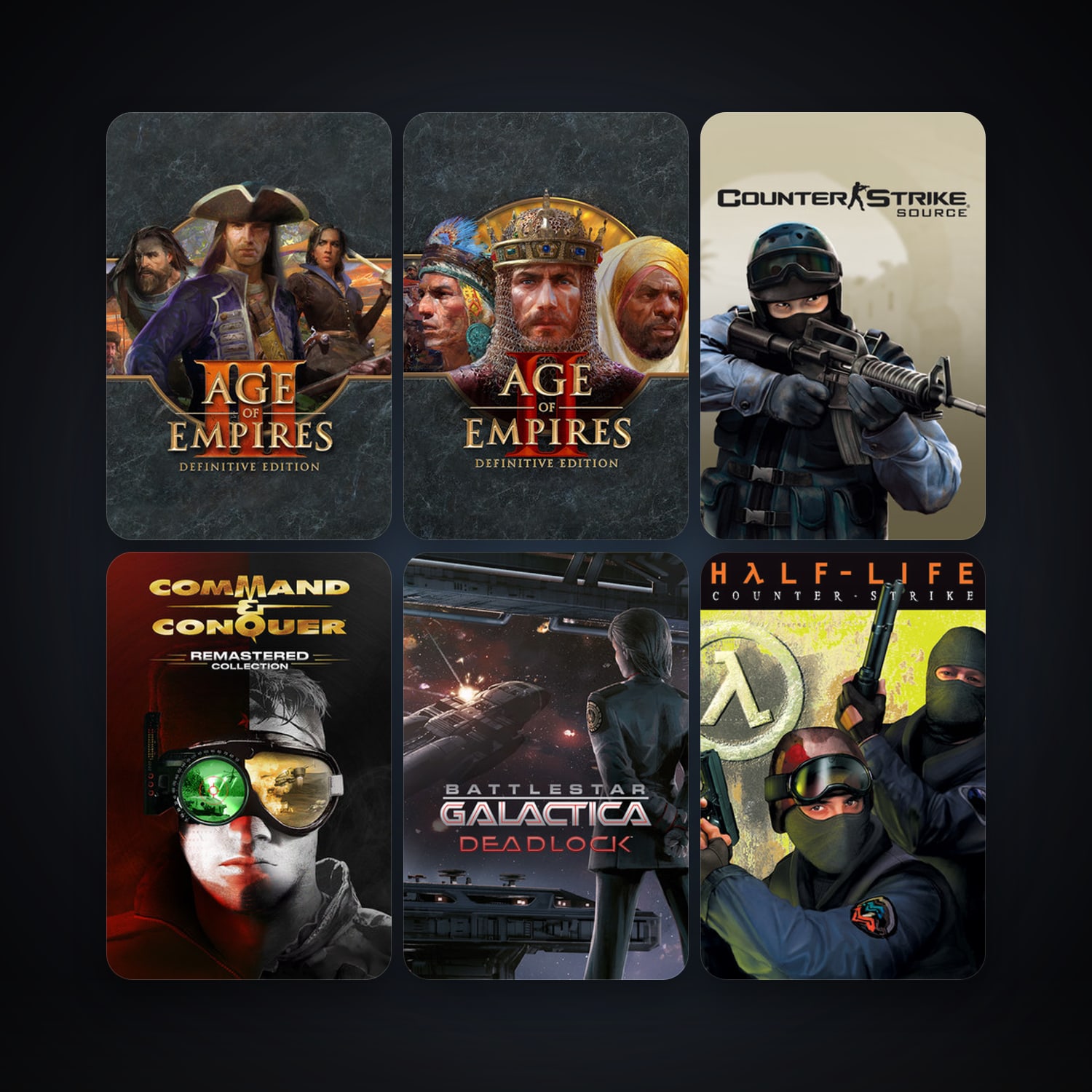 Counter-Strike + Counter-Strike: Source, 11 games, clean — HabibiAccounts