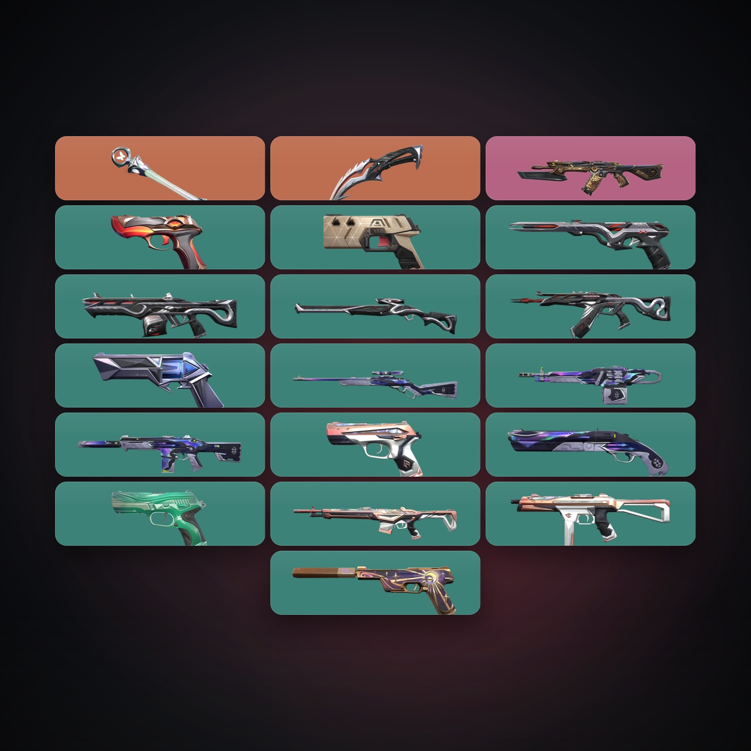 KR Bronze 1 locker — 2 knives, 19 skins, lvl 119 — HabibiAccounts