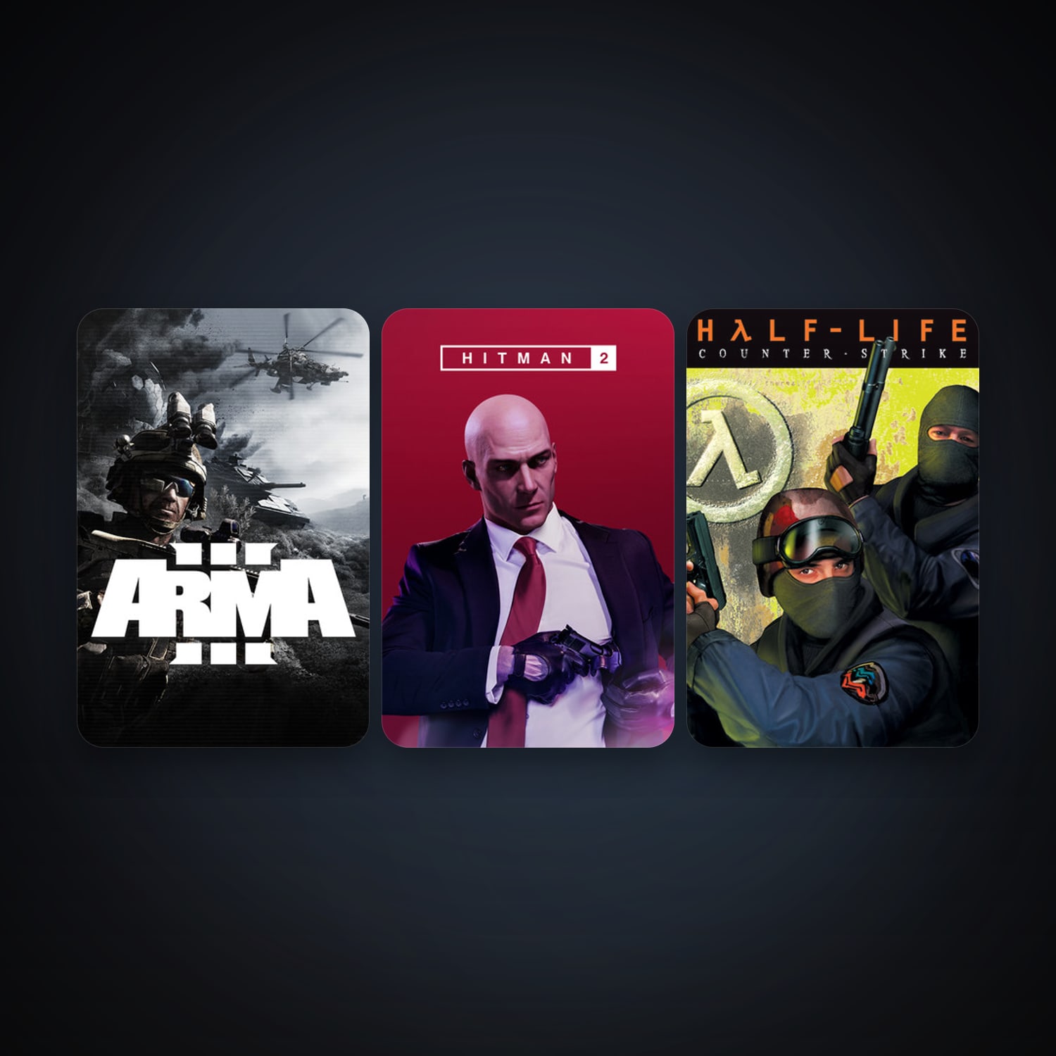 Counter-Strike + Arma 3, 5 games, clean — HabibiAccounts