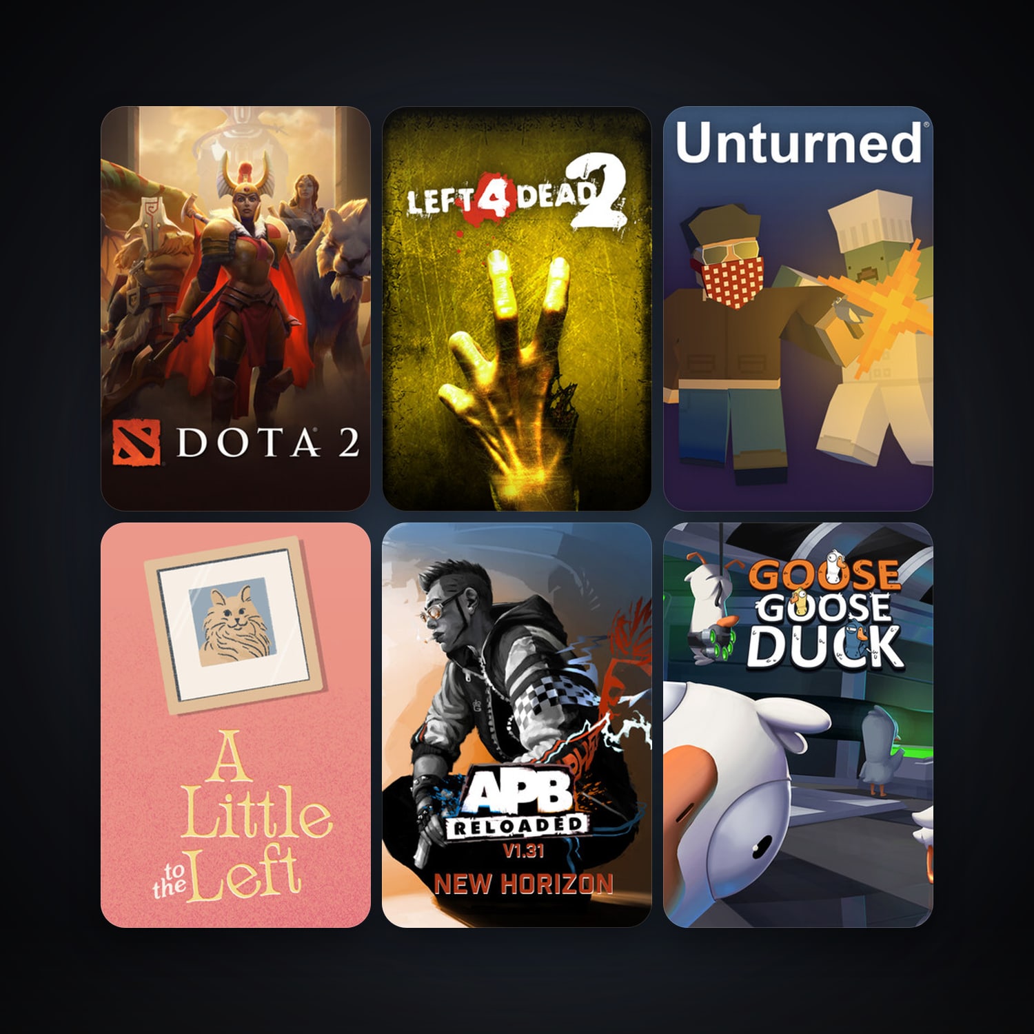Left 4 Dead 2 + Dota 2, 28 games, clean — HabibiAccounts