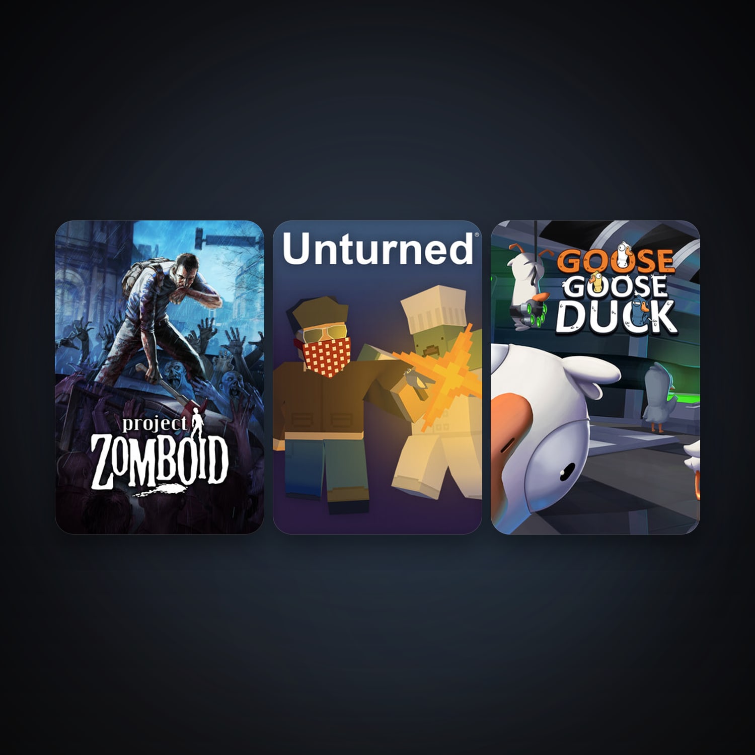 Project Zomboid + Unturned, 4 games, clean — HabibiAccounts