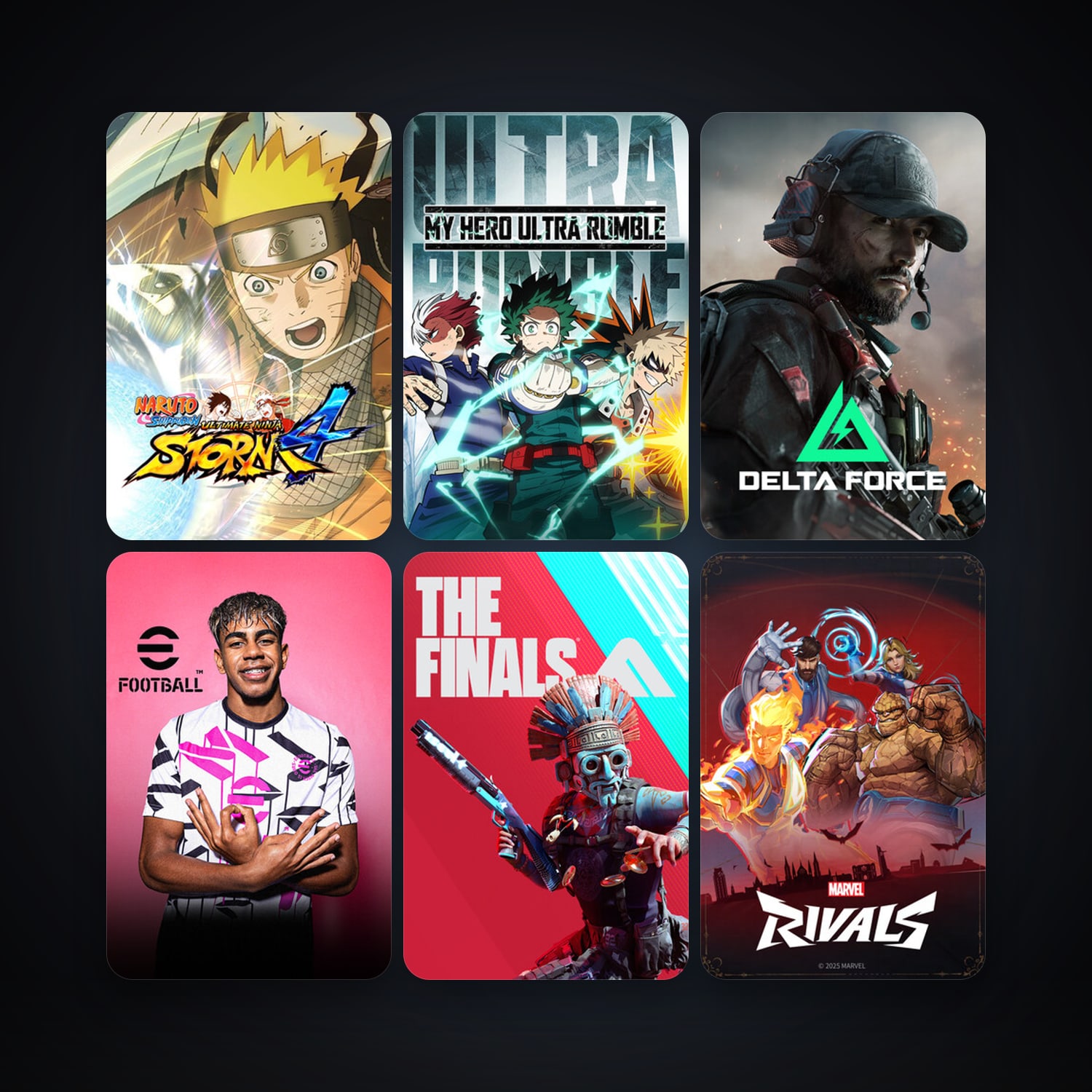 NARUTO SHIPPUDEN: Ultimate Ninja STORM 4 + MY HERO ULTRA RUMBLE, 16 games, clean — HabibiAccounts