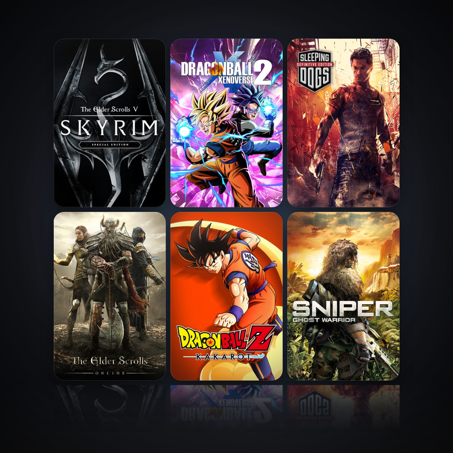 The Elder Scrolls V: Skyrim Special Edition & DRAGON BALL XENOVERSE 2 | 24 Games | Clean — HabibiAccounts