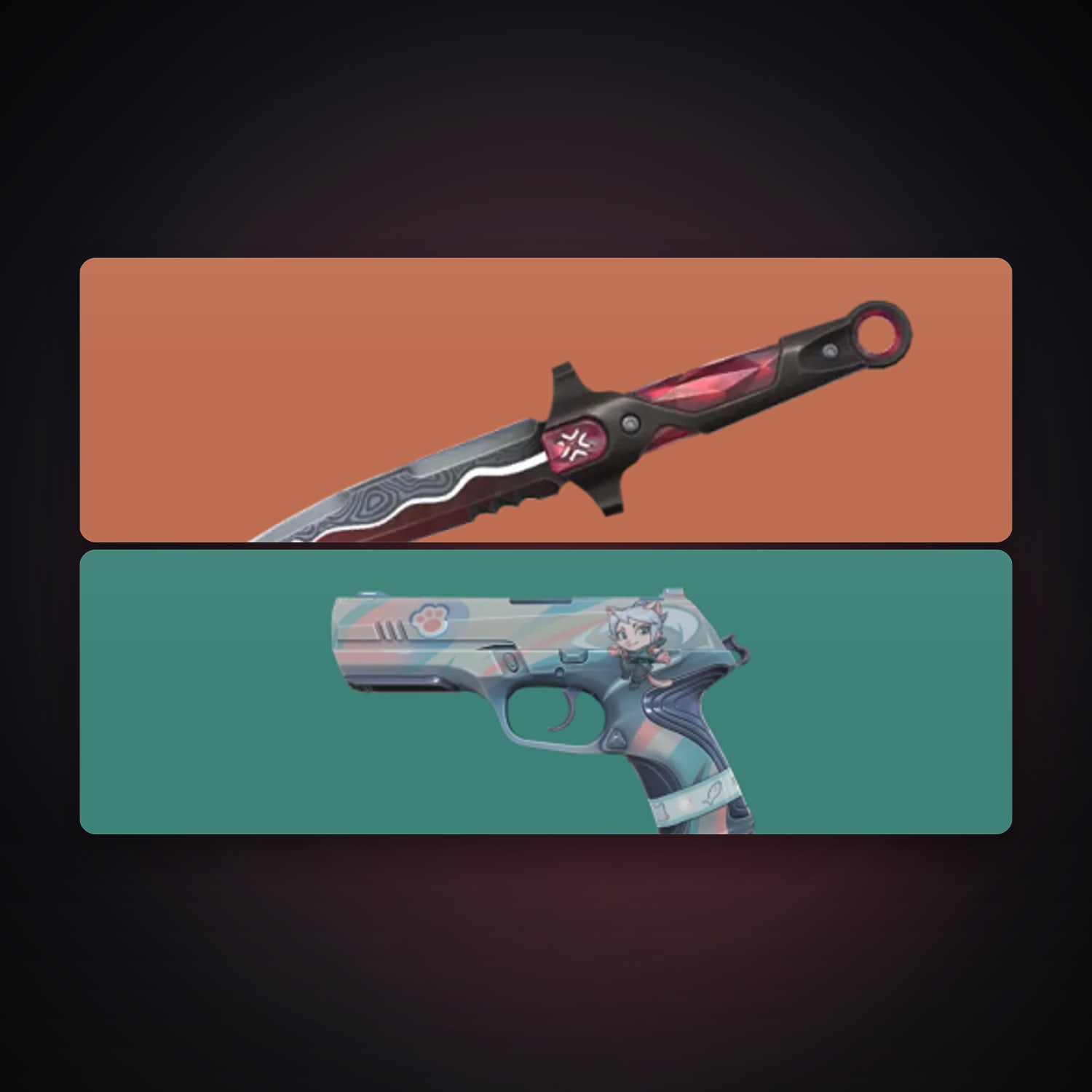 LA Silver 1 locker — 1 knives, 2 skins, lvl 43 — HabibiAccounts