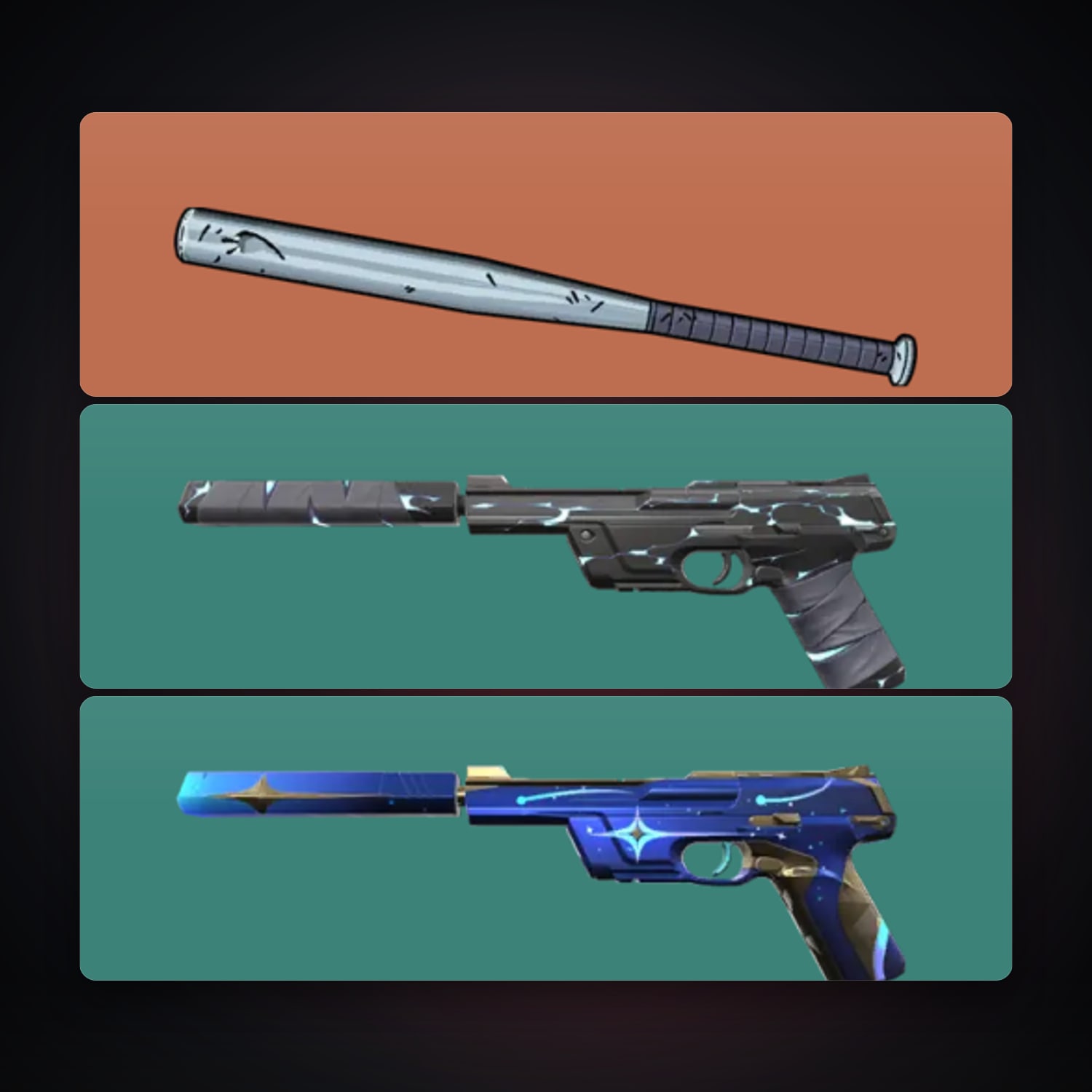 LA Gold 2 locker — 1 knives, 3 skins, lvl 80 — HabibiAccounts
