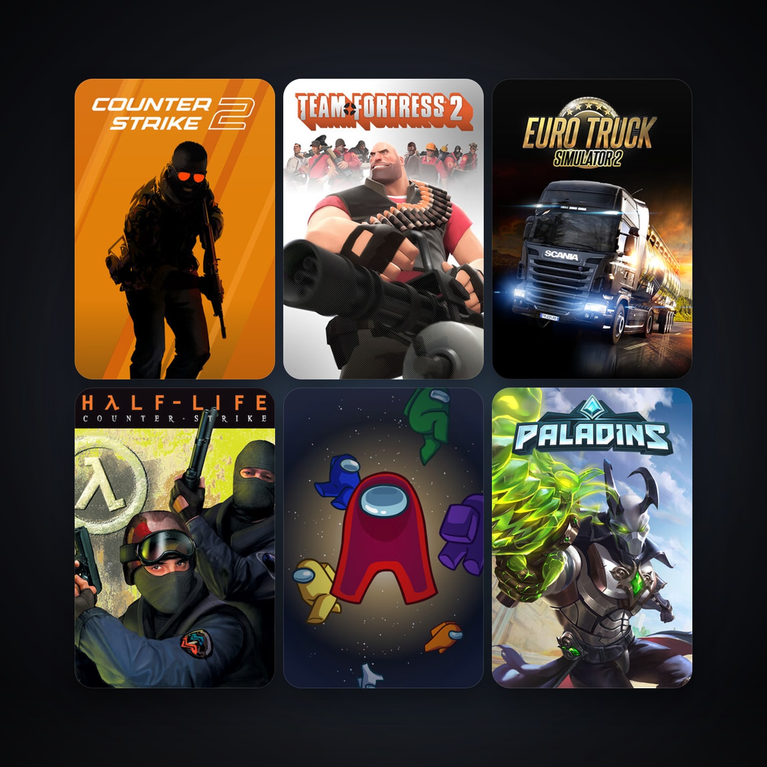 Counter-Strike + Half-Life 2, 15 games, clean — HabibiAccounts