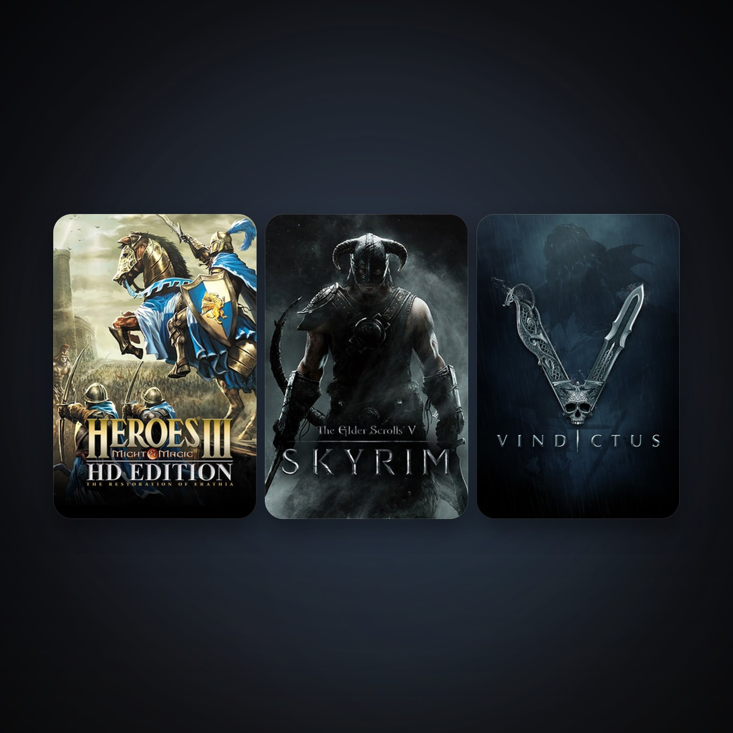 The Elder Scrolls V: Skyrim + Vindictus, 3 games, clean — HabibiAccounts