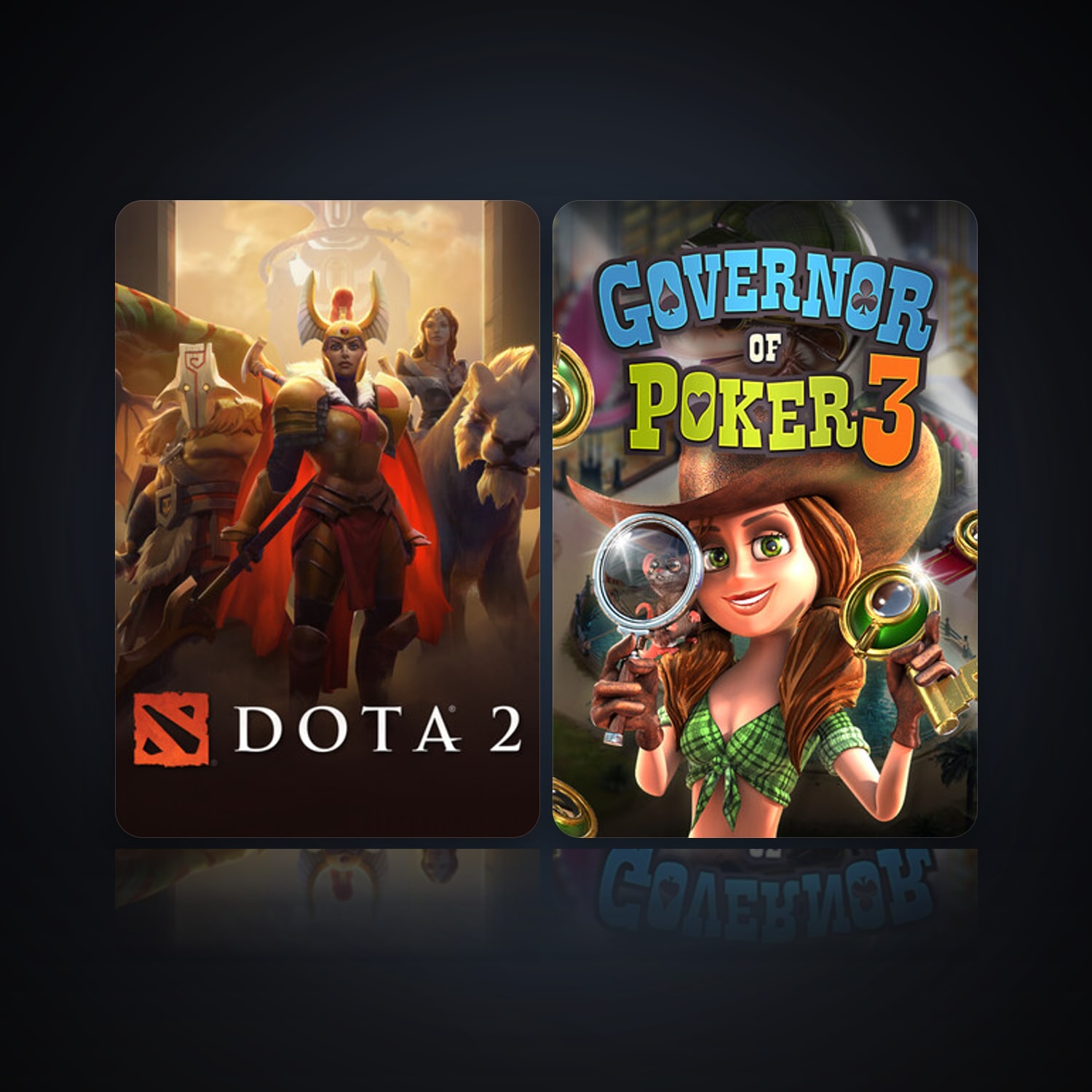 Dota 2 & Governor of Poker 3 — HabibiAccounts