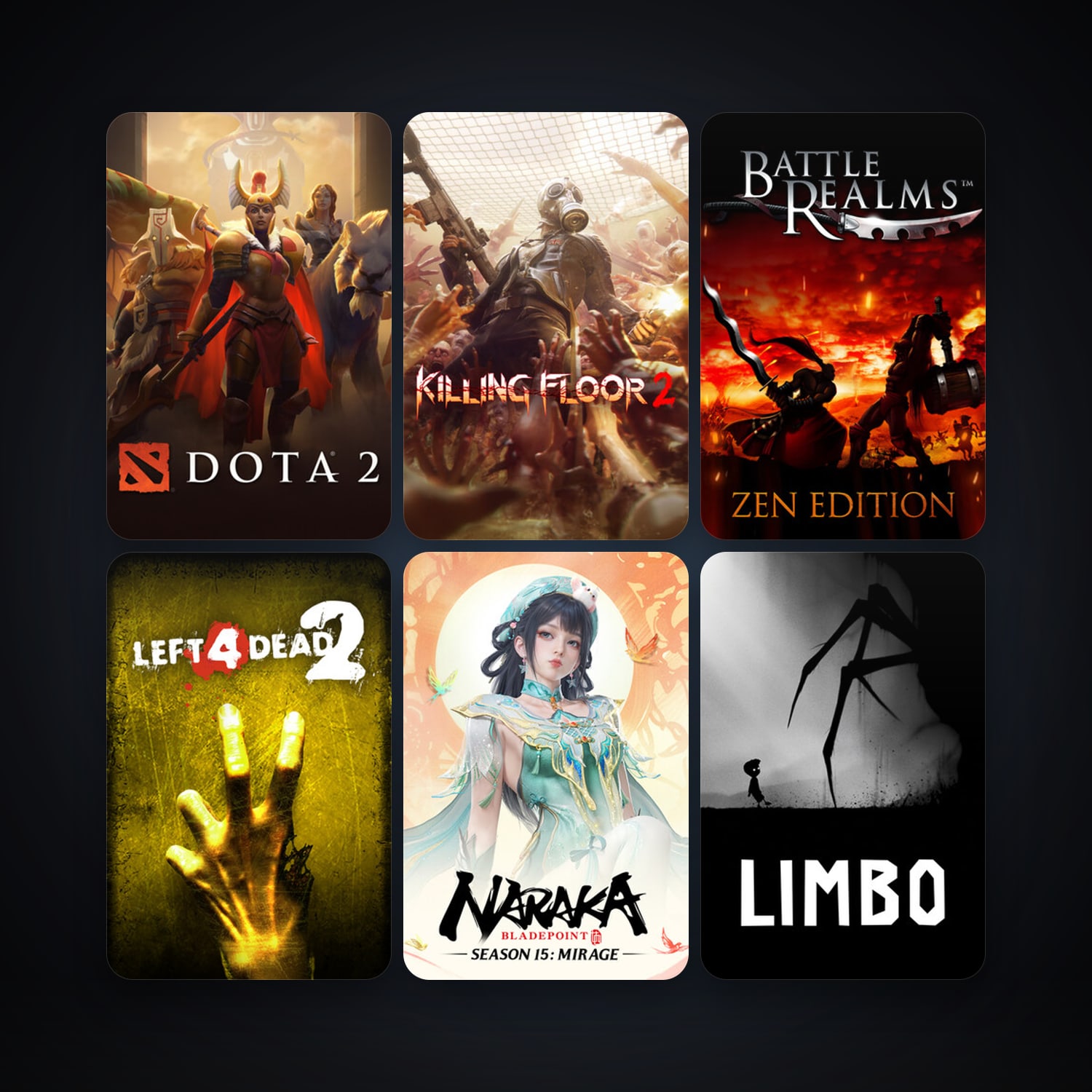Left 4 Dead 2 + Dota 2, 12 games, clean — HabibiAccounts
