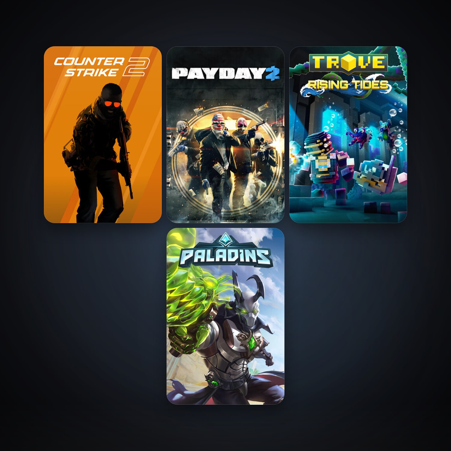 CS2 Prime + PAYDAY 2, 7 games, clean — HabibiAccounts