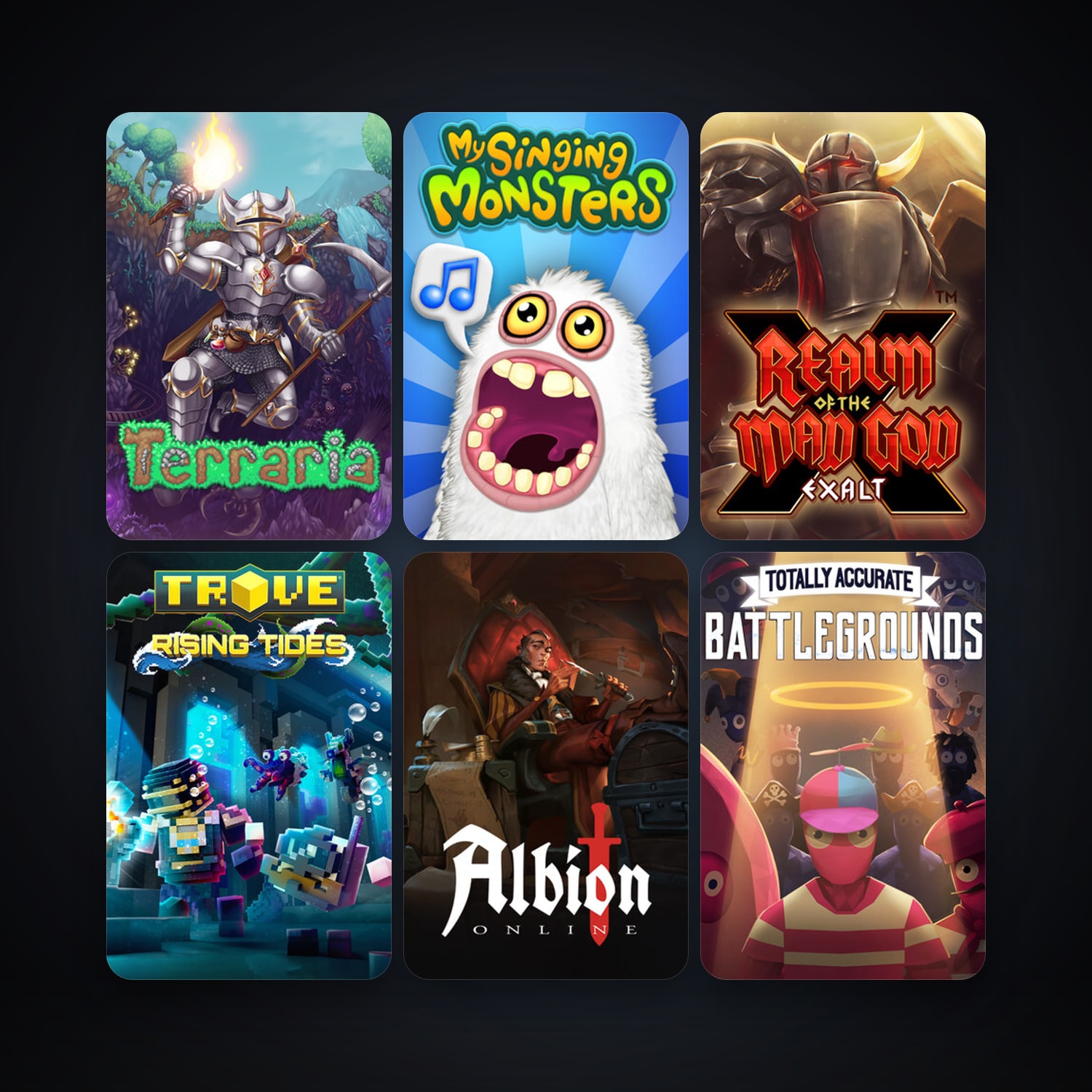 Terraria + Realm of the Mad God, 82 games, clean — HabibiAccounts