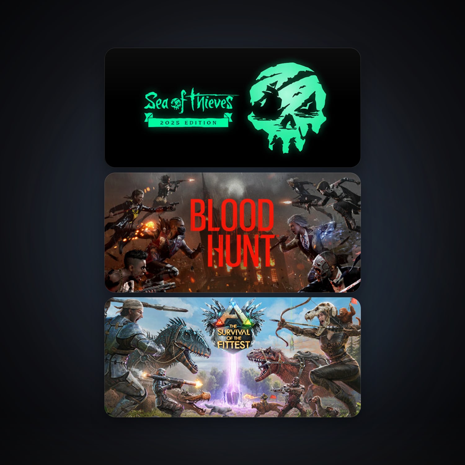 ARK: The Survival Of The Fittest + Vampire: The Masquerade - Bloodhunt, 11 games, clean — HabibiAccounts