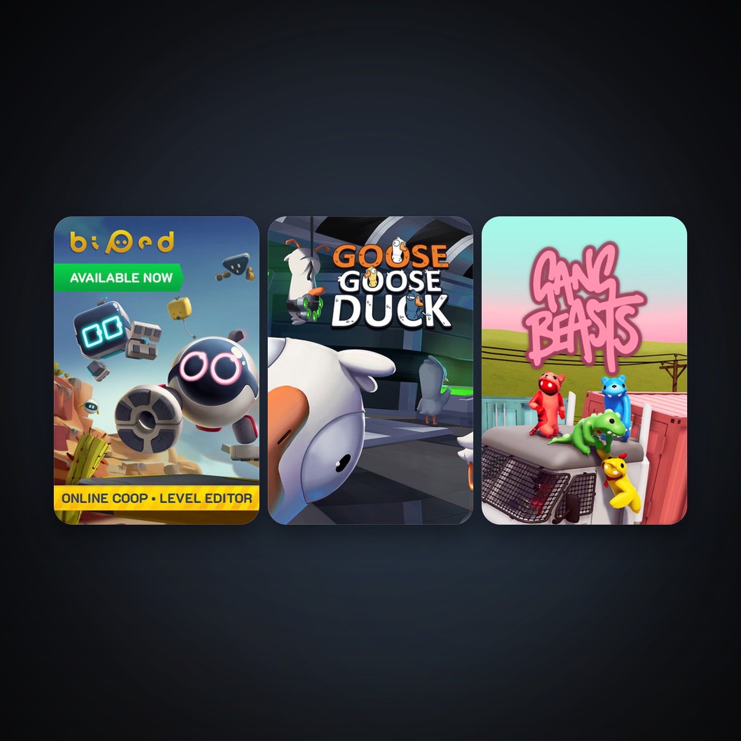 Gang Beasts + Biped, 6 games, clean — HabibiAccounts