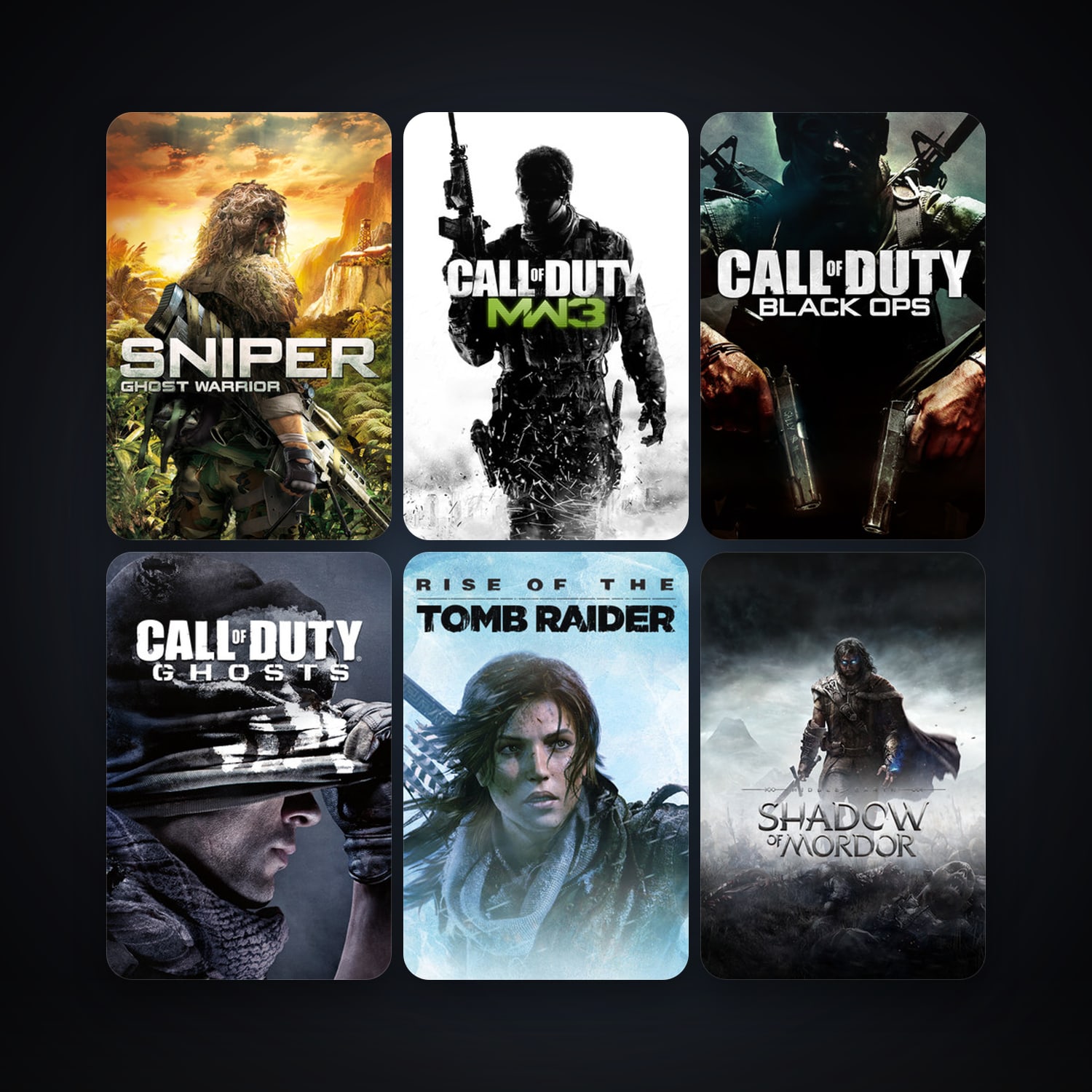 Thief: Deadly Shadows + Lord of the Rings: War in the North, 18 games, clean — HabibiAccounts