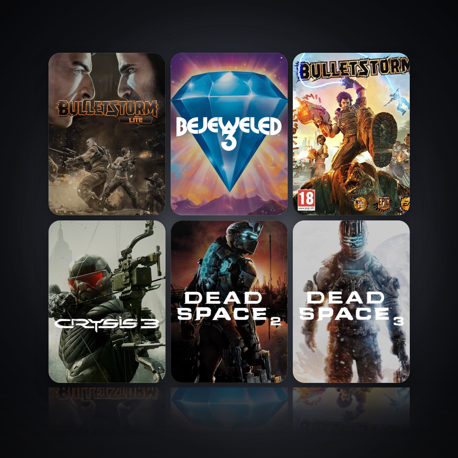 BULLETSTORM - LITE & Bejeweled 3 | 16 Games — HabibiAccounts