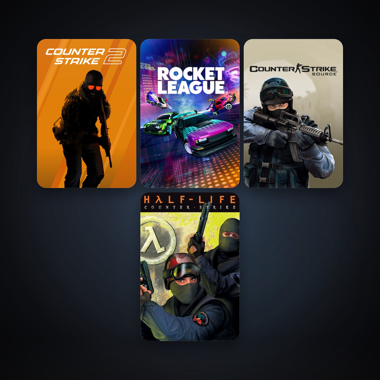 Counter-Strike + Counter-Strike: Source, 8 games, clean — HabibiAccounts