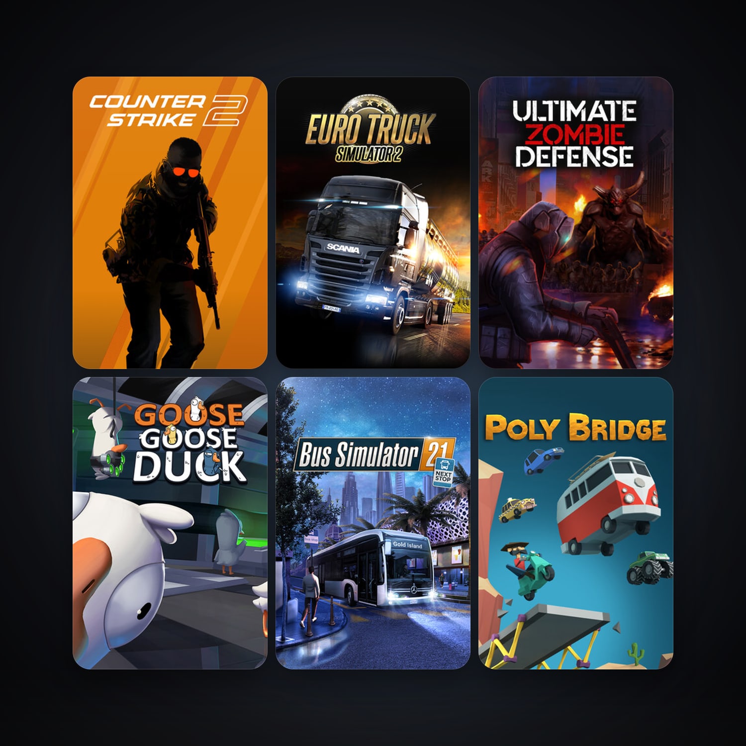 CS2 Prime + Euro Truck Simulator 2, 10 games, clean — HabibiAccounts