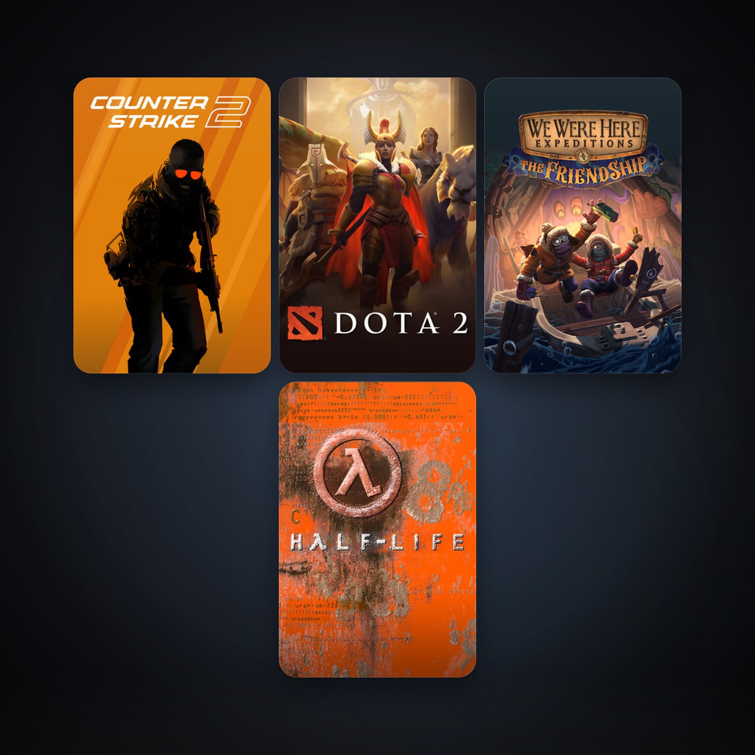 Half-Life + Dota 2, 6 games, clean — HabibiAccounts