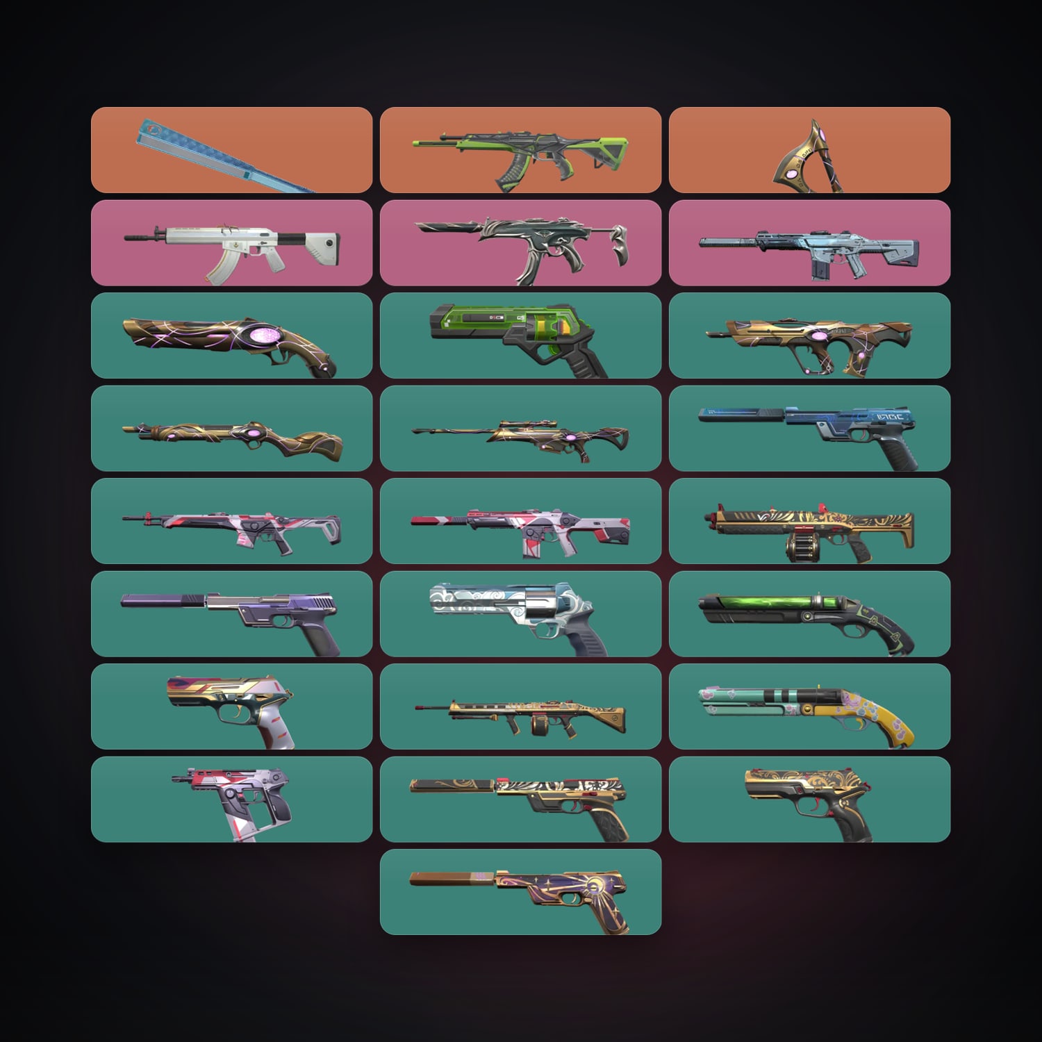 AP Plat 1 locker — 2 knives, 27 skins, lvl 214 — HabibiAccounts