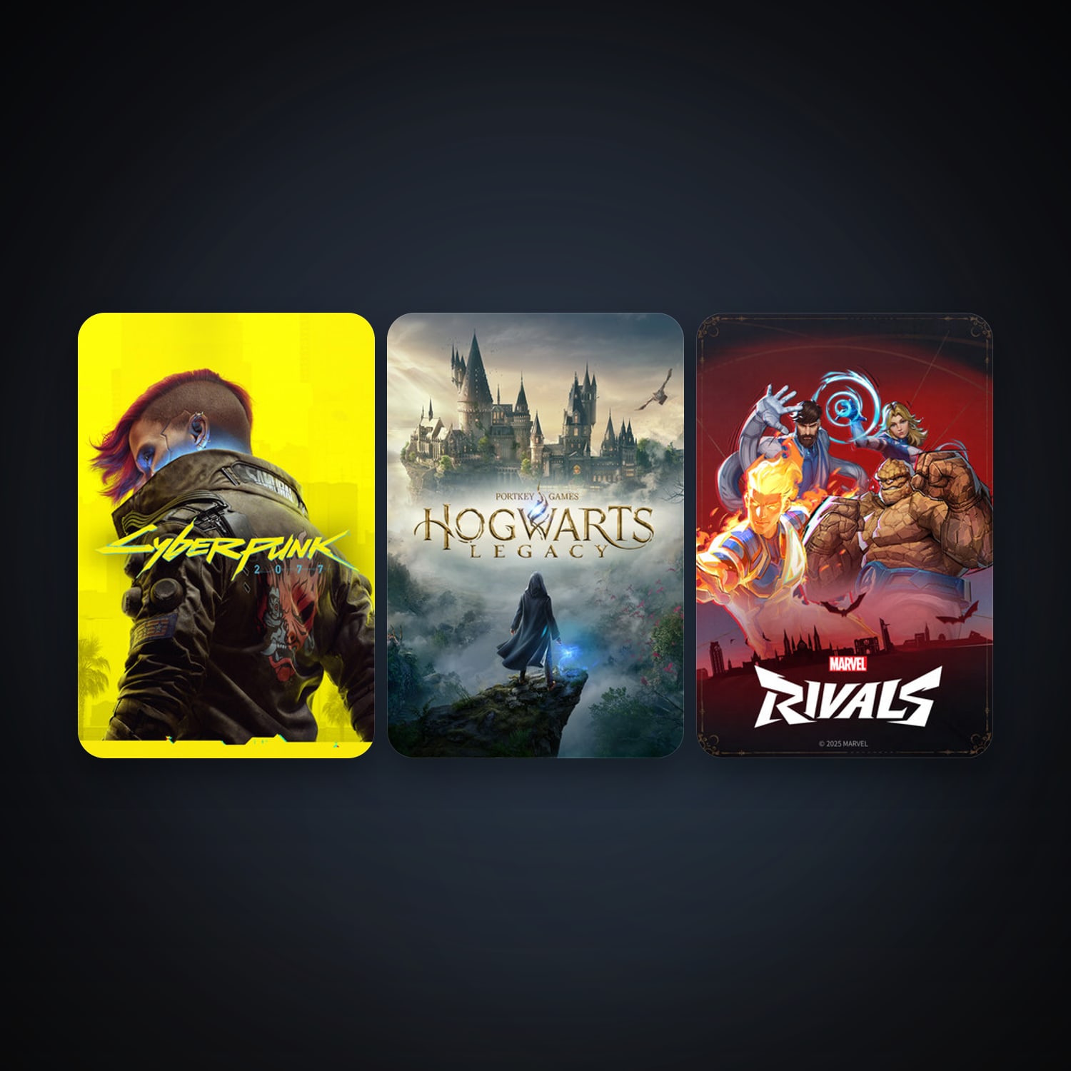 Hogwarts Legacy + Cyberpunk 2077, 3 games, clean — HabibiAccounts