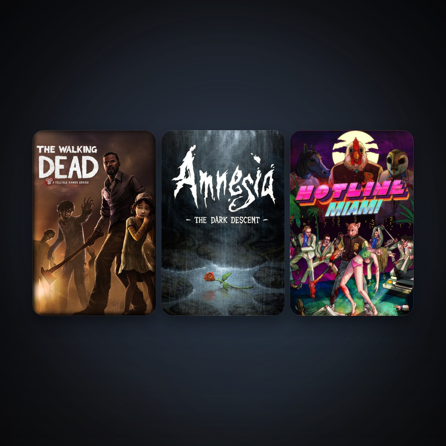 Amnesia: The Dark Descent + The Walking Dead, 13 games, clean — HabibiAccounts