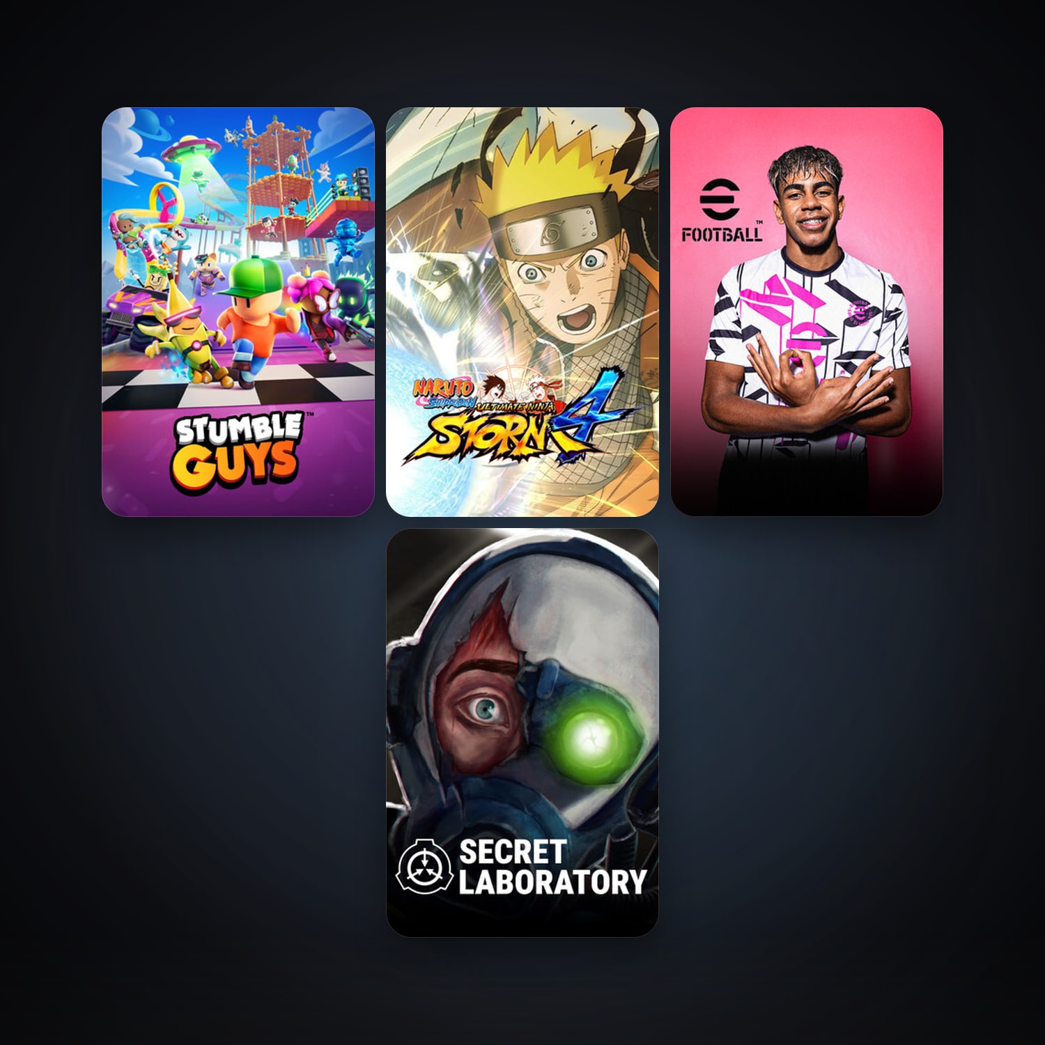 NARUTO SHIPPUDEN: Ultimate Ninja STORM 4 + SCP: Secret Laboratory, 11 games, clean — HabibiAccounts