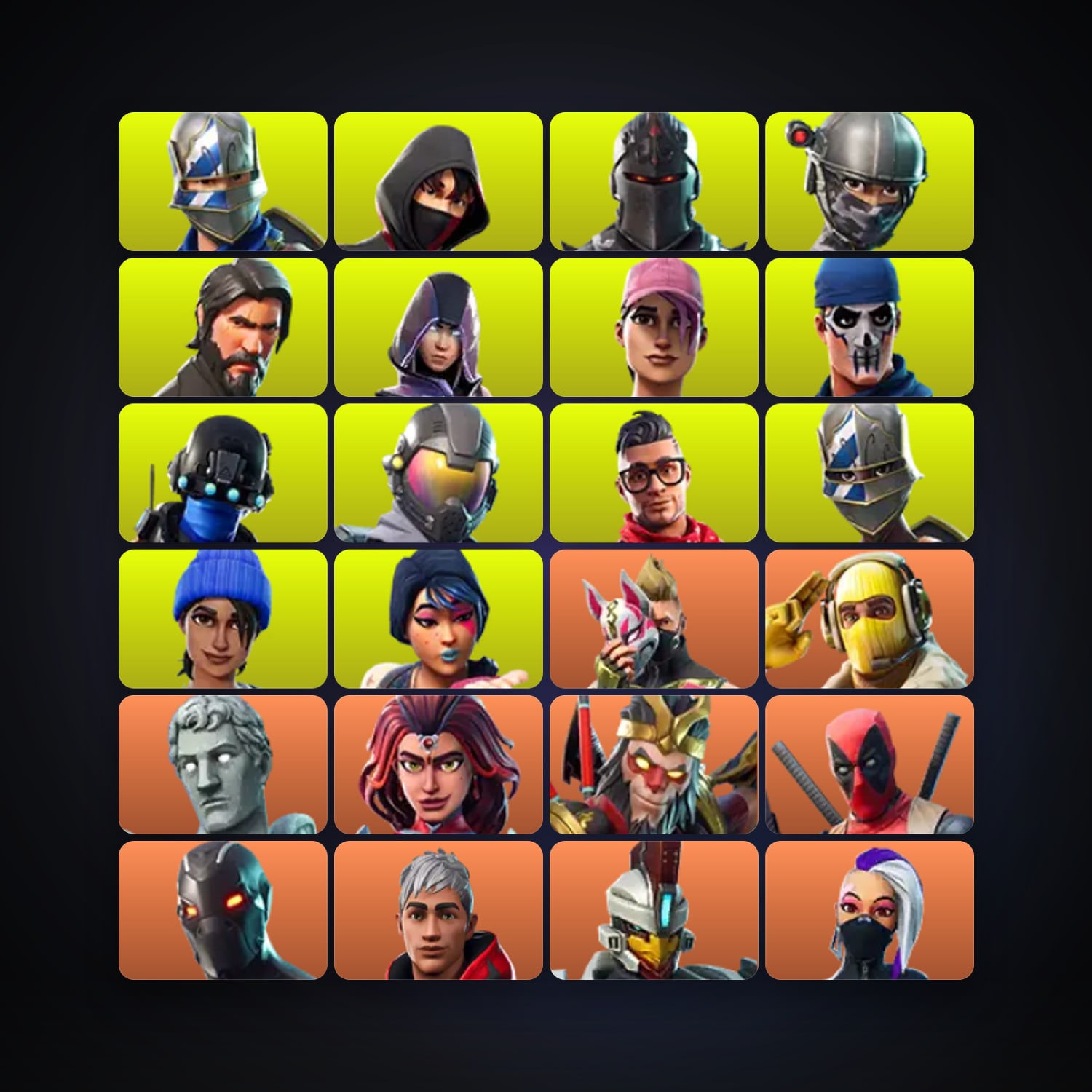 Fortnite | 87 Skins | 100 V-Bucks | Level 845 | 170 Wins — HabibiAccounts