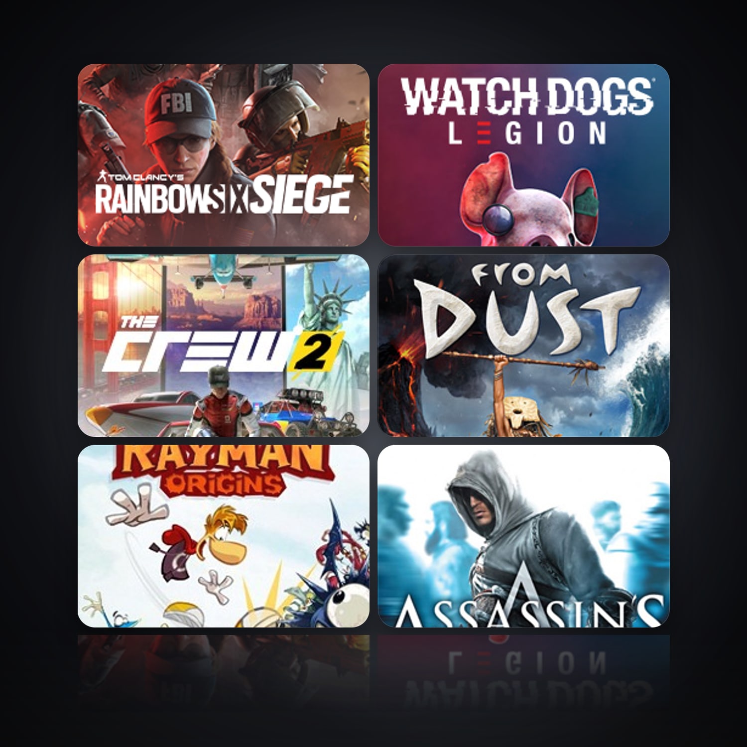 Tom Clancy's Rainbow Six Siege & Watch Dogs: Legion | 16 Games — HabibiAccounts