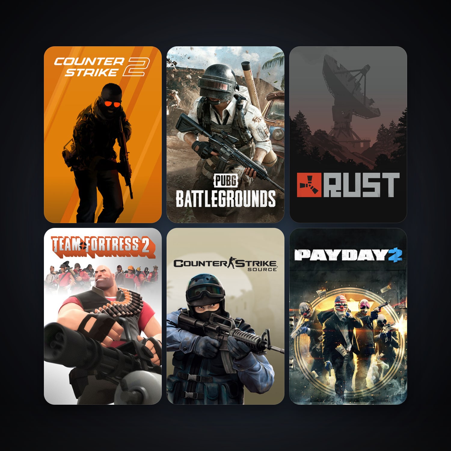 Counter-Strike + Counter-Strike: Source, 26 games, Steam 11, clean — HabibiAccounts