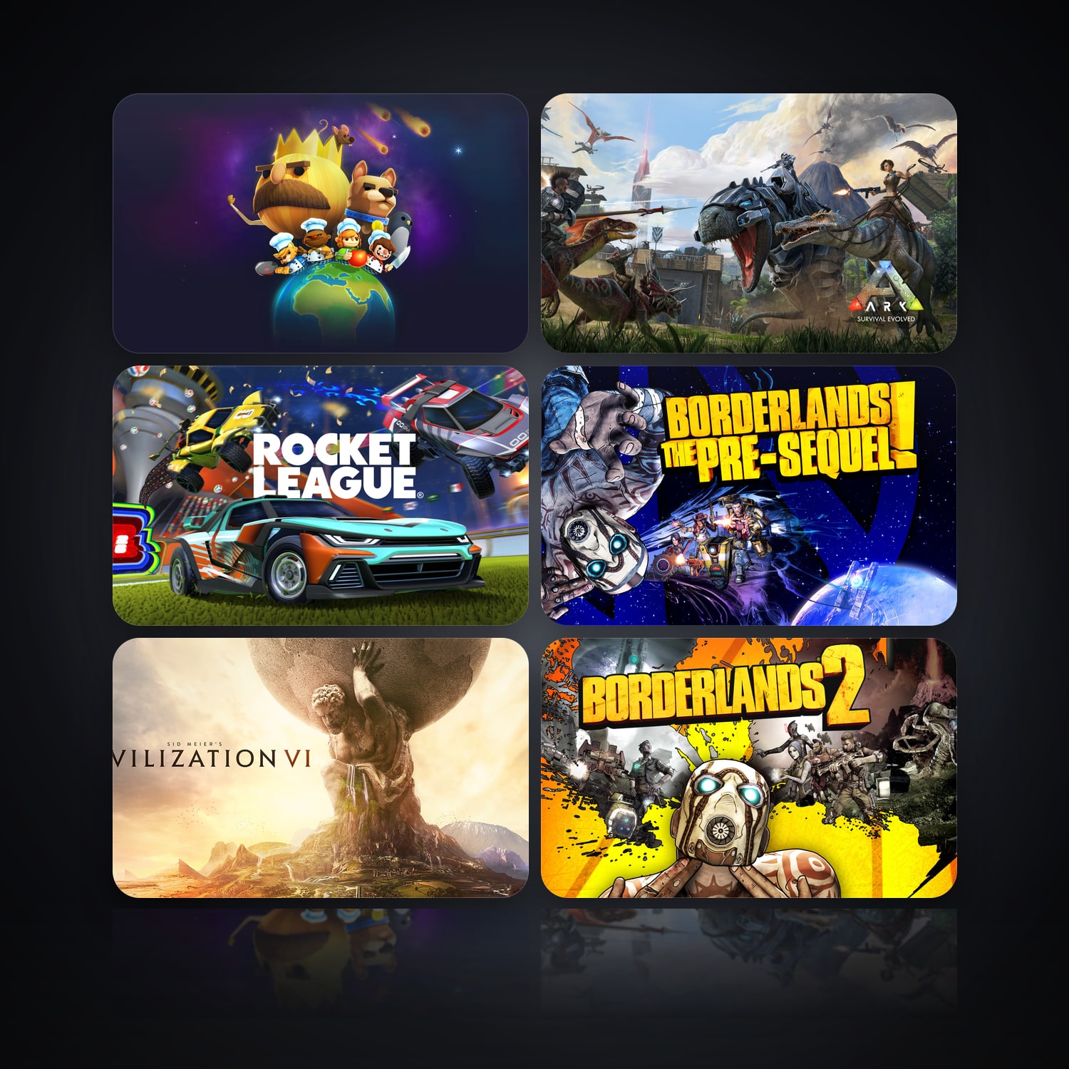 Overcooked & ARK: Survival Evolved | 6 Games — HabibiAccounts