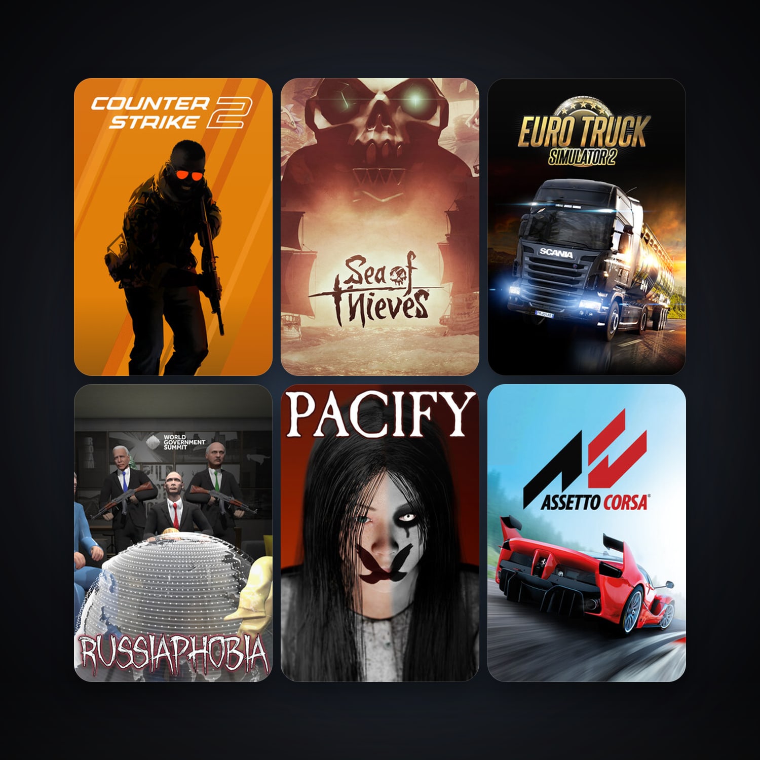 CS2 Prime + Euro Truck Simulator 2, 40 games, clean — HabibiAccounts