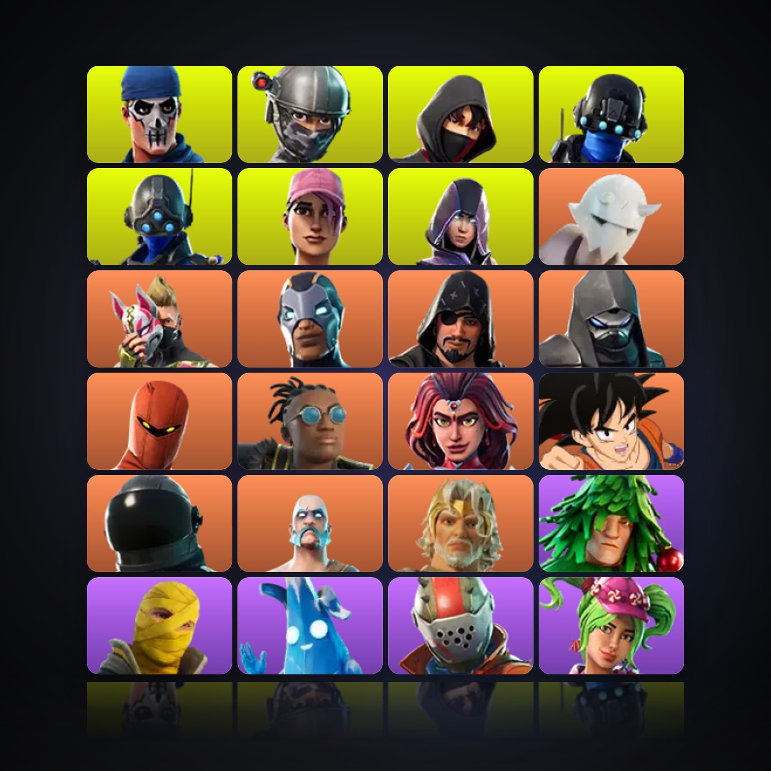 Fortnite | 50 Skins | 515 V-Bucks | Level 1029 | 202 Wins — HabibiAccounts