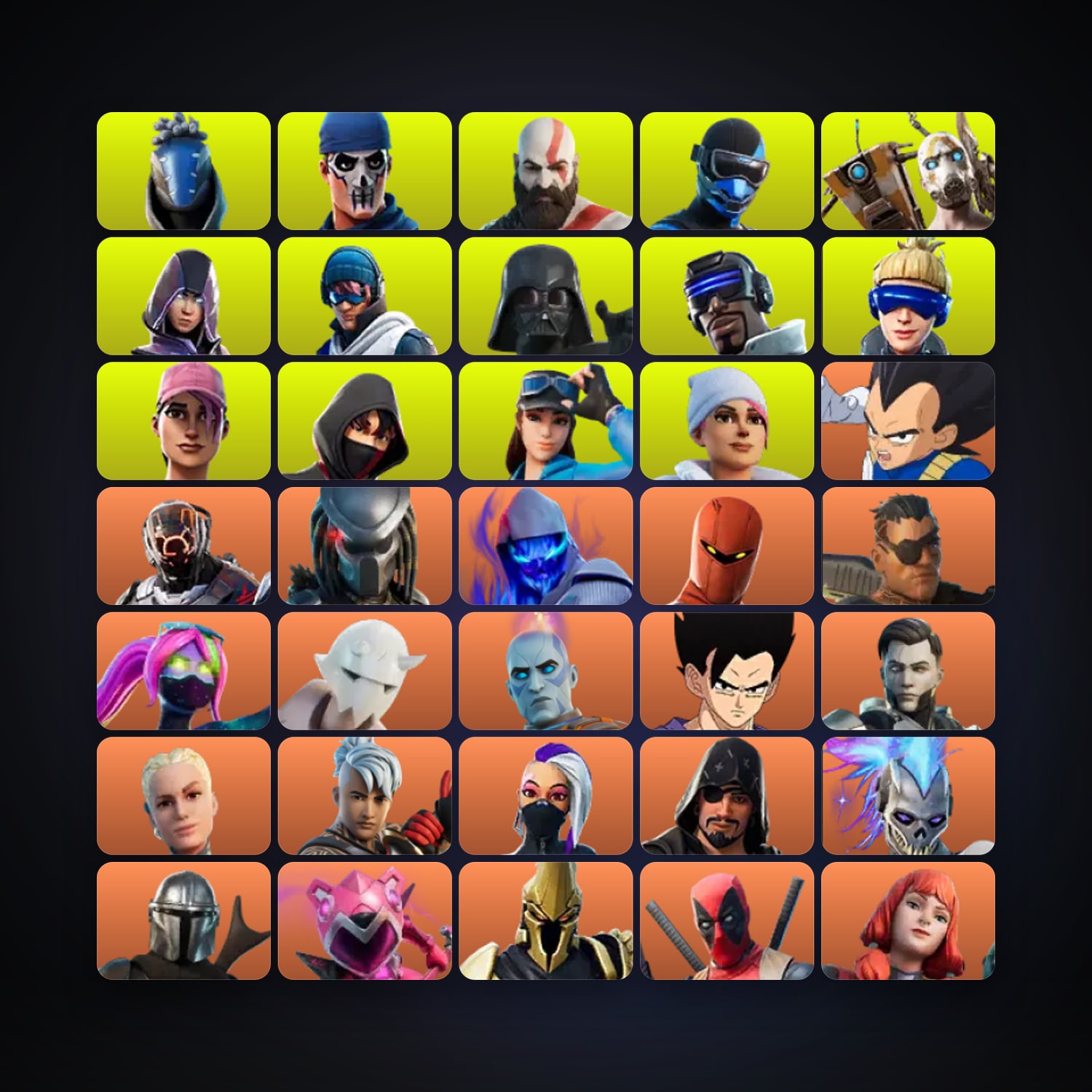 Fortnite | 262 Skins | 2K V-Bucks | Level 2037 | 289 Wins — HabibiAccounts