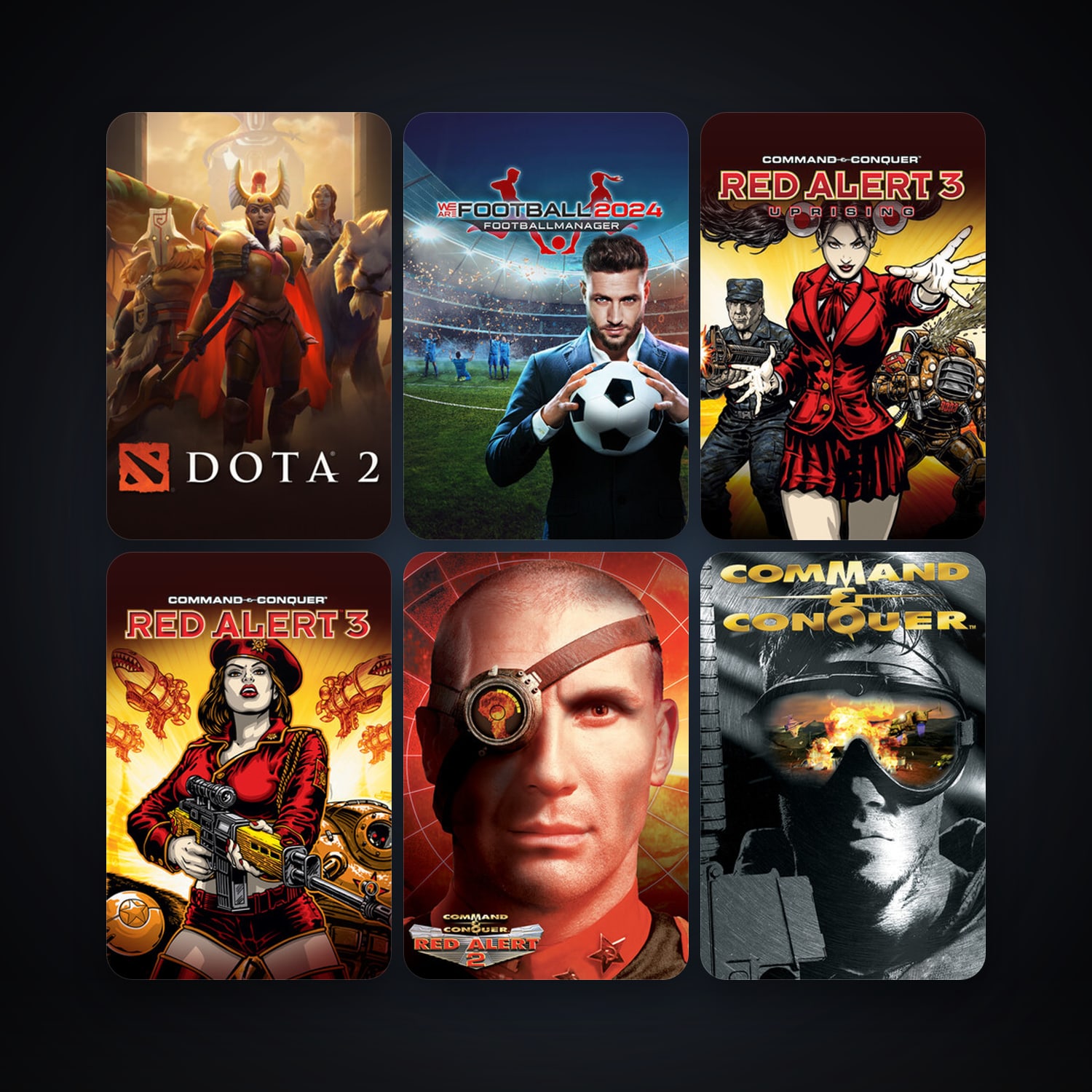 Dota 2 + Command & Conquer: Red Alert 3, 23 games, clean — HabibiAccounts